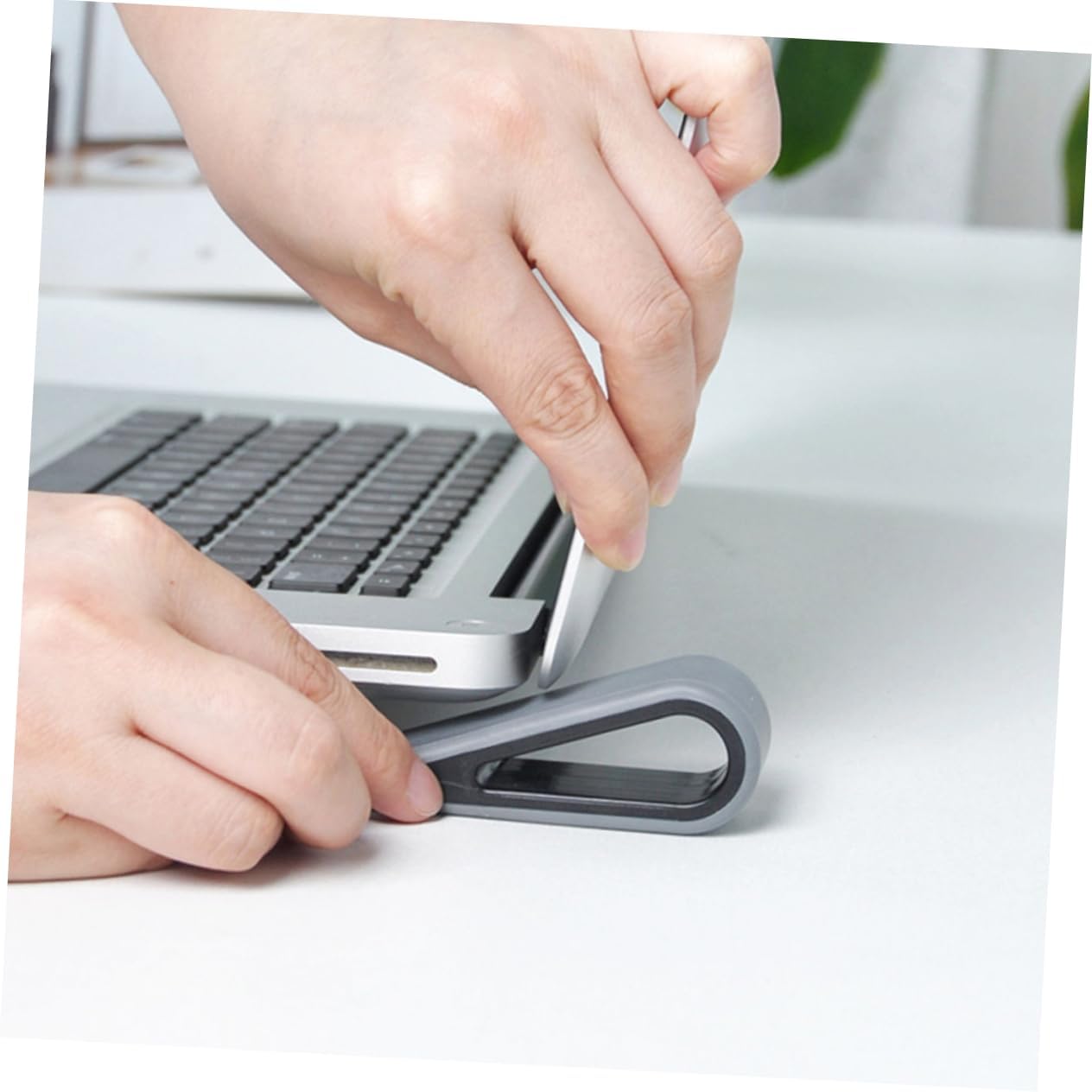 SWOOMEY 4pcs Laptop Computer Brackets Desk Heightening Support Cooling Pad Ergonomic Notebook Stand
