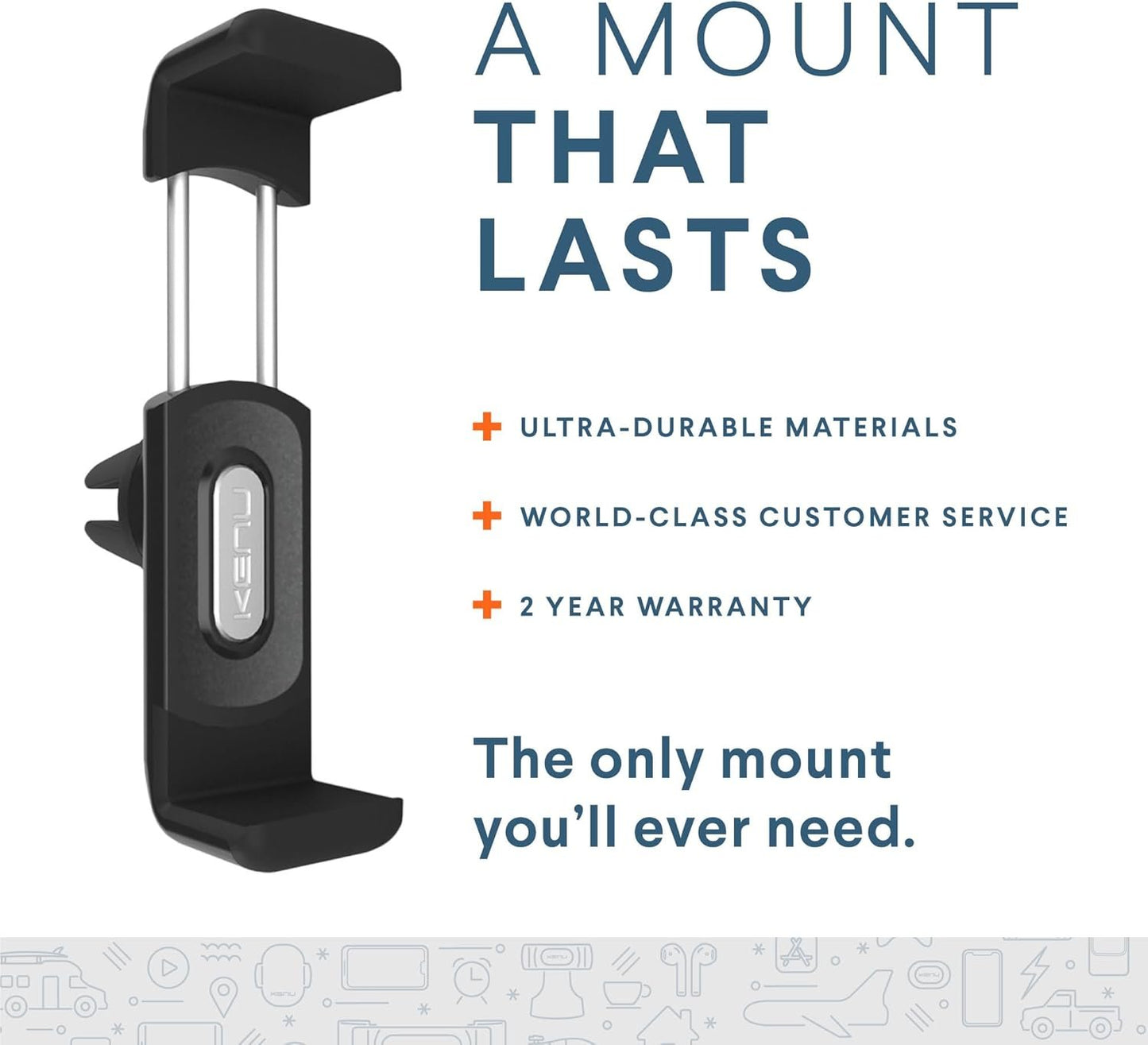 Kenu Airframe Plus Portable Car Mount Black