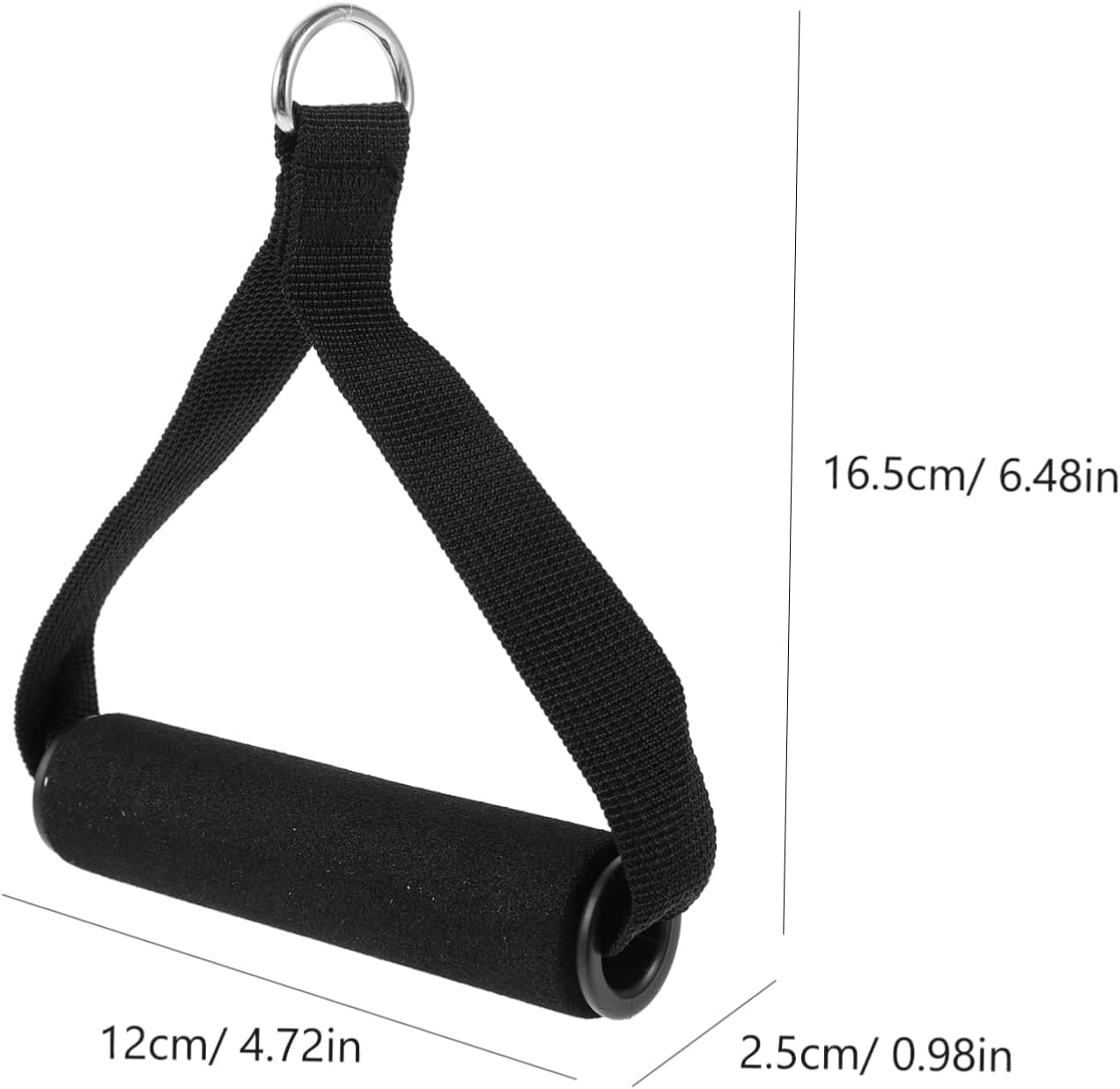 BRIGHTFUFU Adopted Advanced Tech Sturdy Fitness Handle Exercise Band Grip Thickened Nylon Comfortable for Workout Bands Random Color