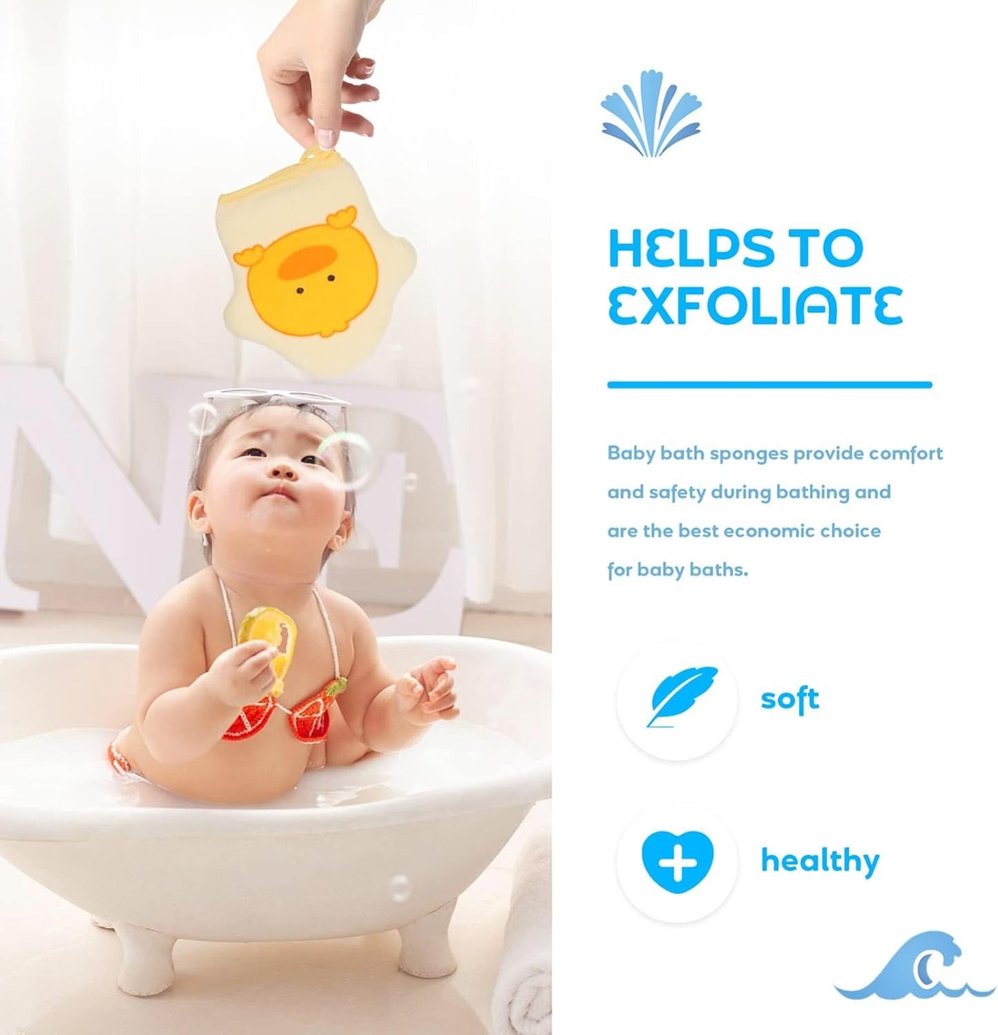 2pcs Bath Cotton Method Body Wash Cleaning Gloves Infant Shower Mitt The Face Baby South