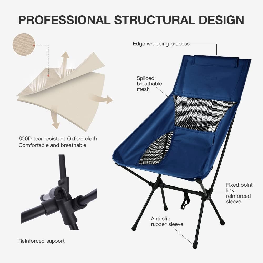 Portable Folding Camping Chair,Foldable Camping Chair,Lightweight Folding Camping Chair,Portable Outdoor Chairs with Carry Bag for Fishing, Picnic, Camping,Hiking,Outdoor Travel
