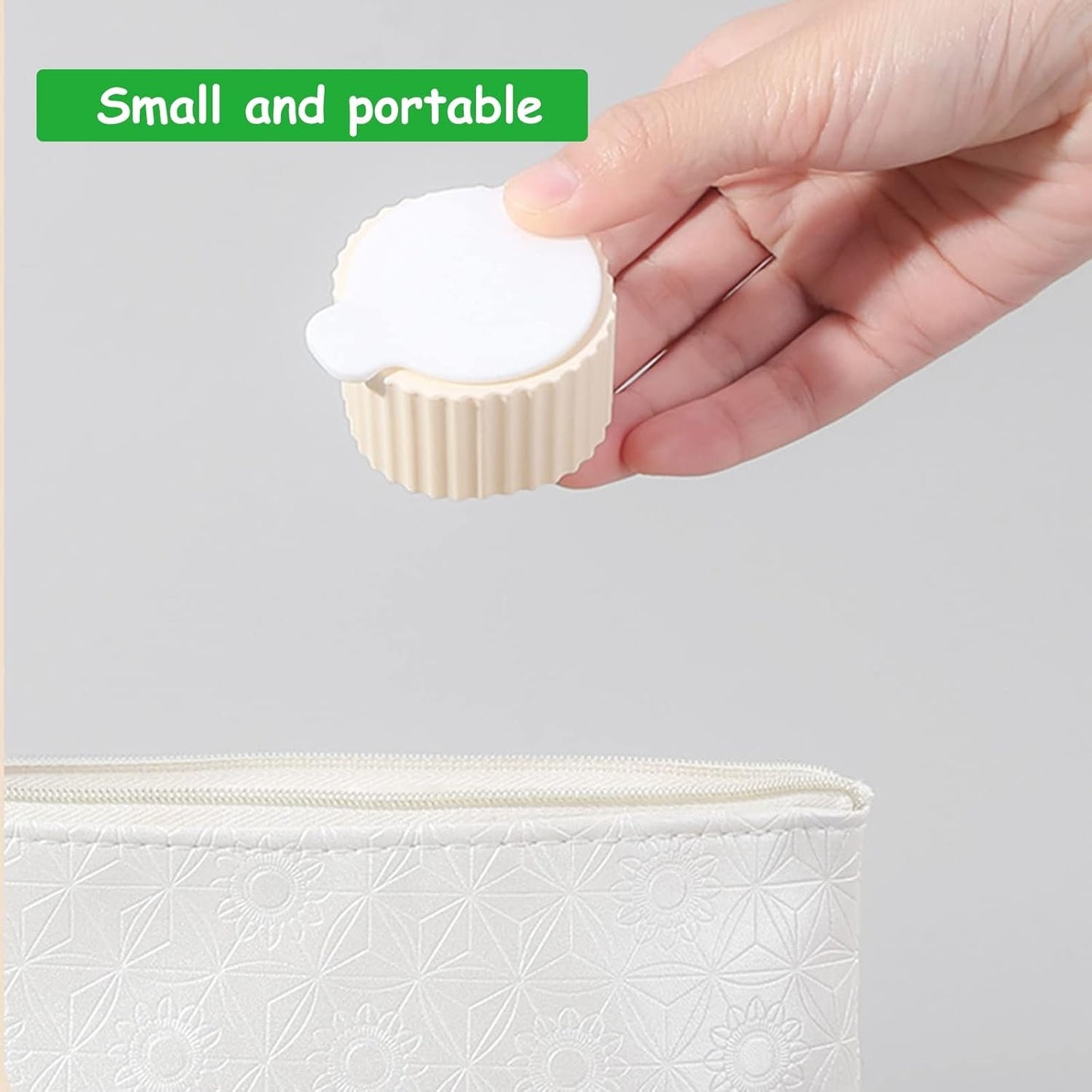 RoseFlower 4 Pieces Travel Containers Silicone Cream Jars, BPA Free Multifunctional Leak-proof Mini Size Accessories Makeup Bottles with Lid, Face Hand Body Cream, Toiletries, for Outdoor, Gym
