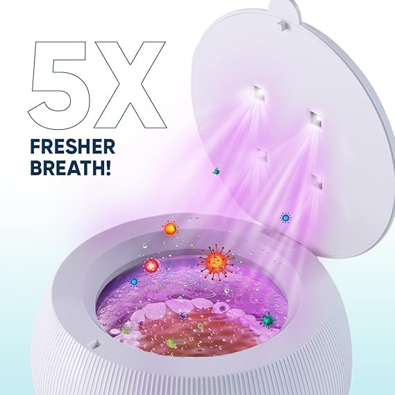 Swissklip ShinePod Ultrasonic Dental Cleaning Pod | Ultrasonic Retainer Cleaner Machine | Mouth Guard Cleaner| Night Guard Cleaner| Aligner Cleaner | Denture Cleaner - White