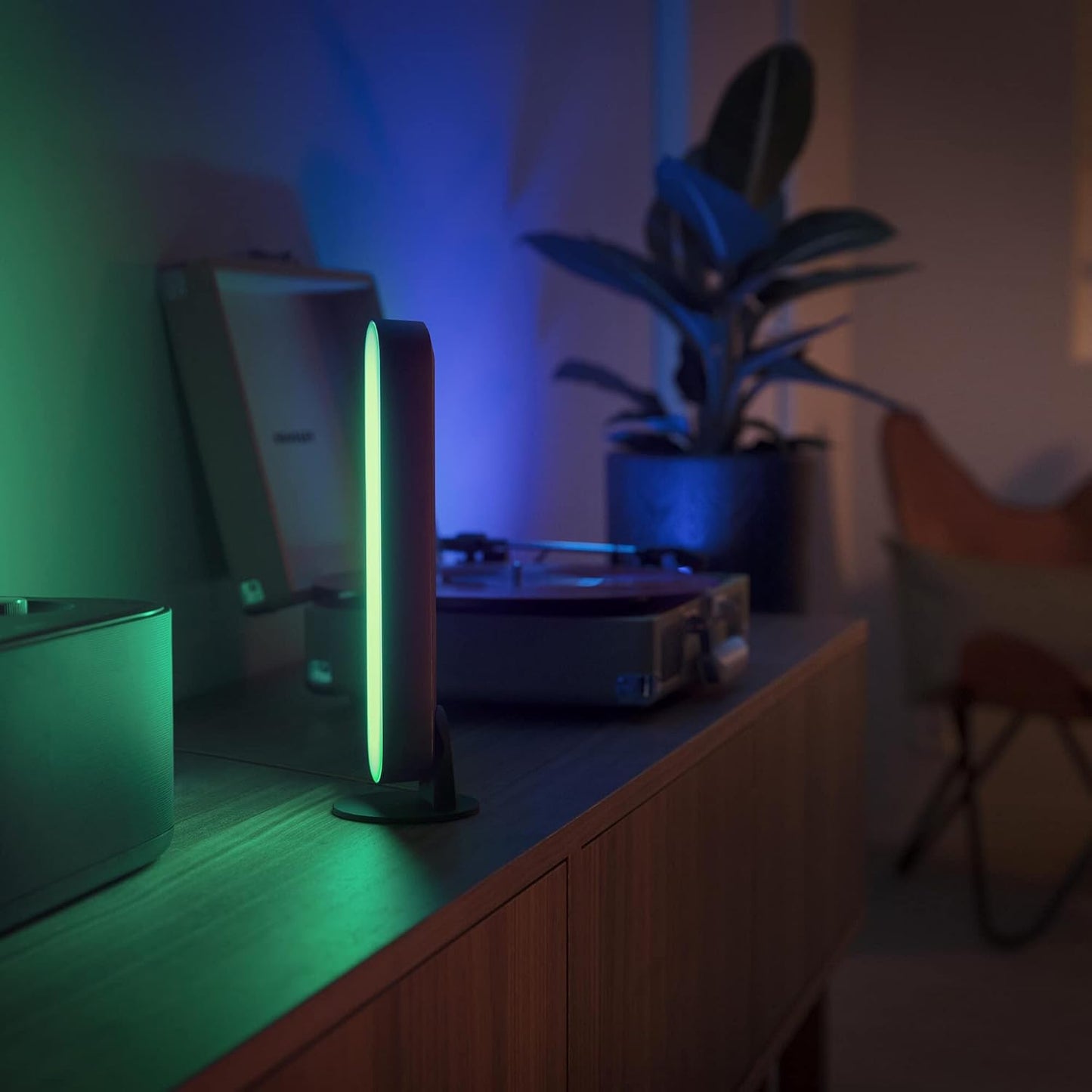 Philips Hue White and Color Ambiance Smart LED Play Table Lamp Extension (Power Supply Not Included), 1 Piece, Black