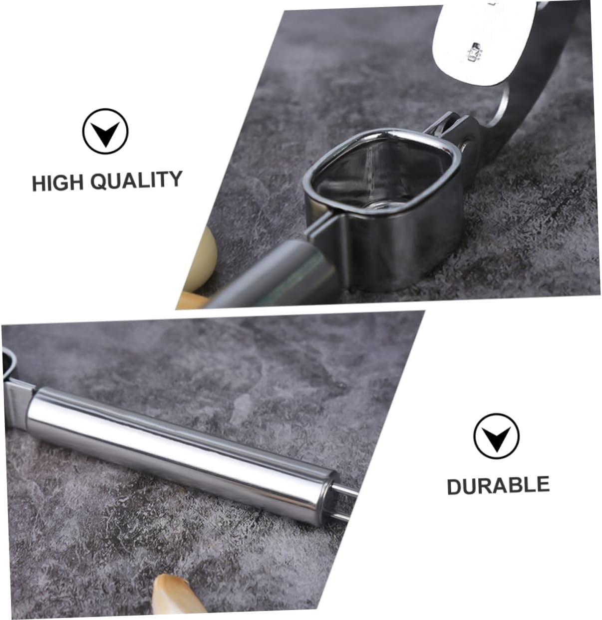 HOLIDYOYO 2 Pezzi Spremiaglio spremiagrumi cucinando premere schiacciapatate palmare premendo garlic press set cucina Utensile cucina gadget cucina taglia aglio utensili da cucina di legno