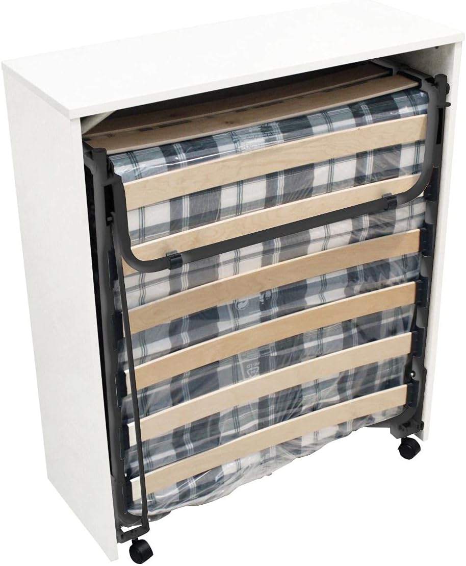 My Brand GERMANVOX Single Folding Folding Bed with Bed Base and Mattress Included