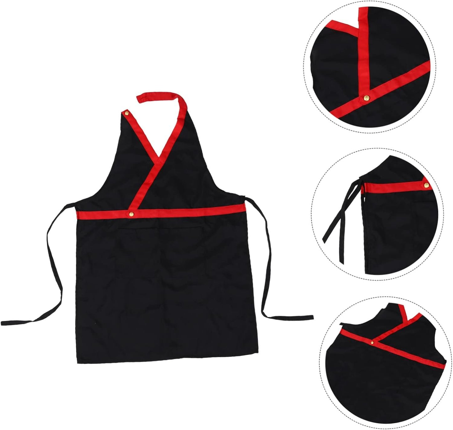 GREENADSCAPE Women Adults Beauty Hairdresser Barber Salon Apron V-neck Nail Tech Work Apron for Housework
