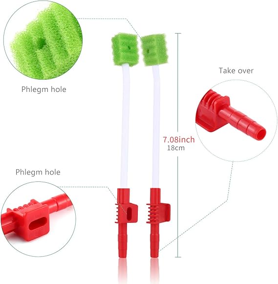 Wellgler's Oral Care Single Use Suction Swab((box of 60))
