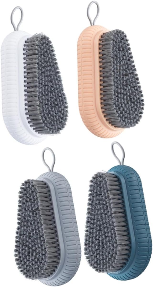 WRITWAA 3sets Laundry Cleaning Essential: Soft-Texture Scrub Brush for Shoes Clothes More 4pcs*3