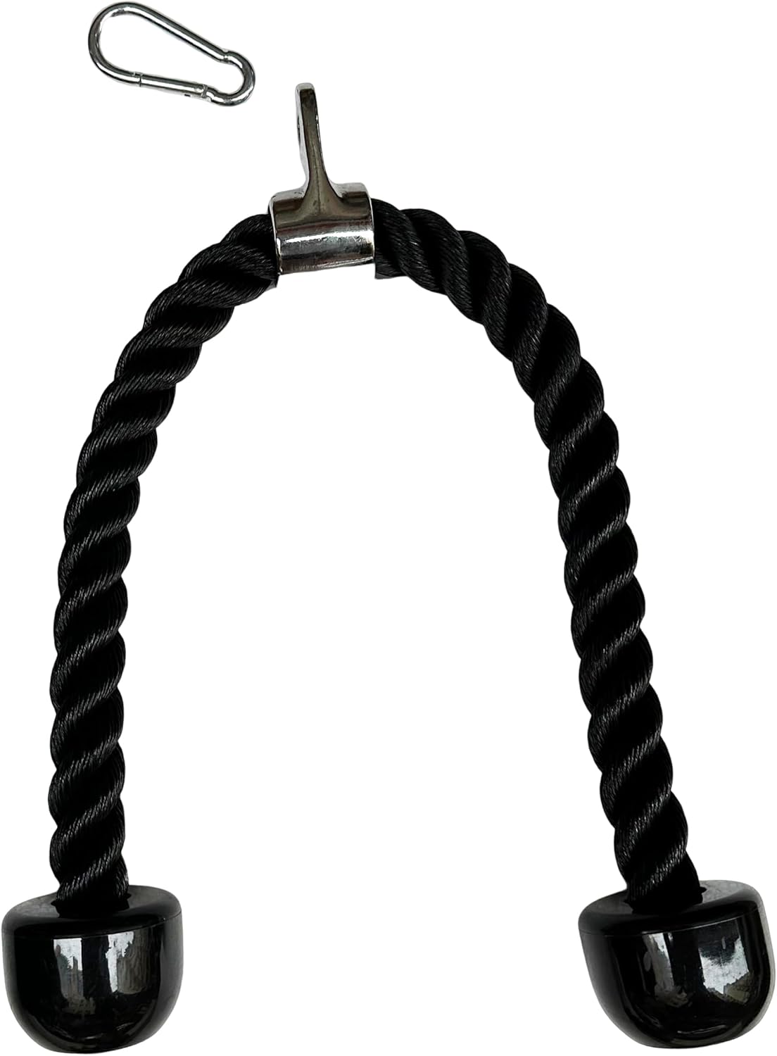 yuhqc Heavy Duty Tricep Rope Attachment Tricep Rope Nylon Tricep Rope Cable Single Press Push Down Fitness Gym Bodybuilding Cable Dual Grip Tricep Rope with Universal Cable Machine Attachment