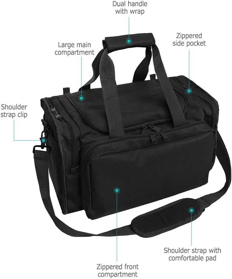Honeytecs Outdoor Multifunctional Tactical Duffel Bag Military Gear Shooting Range Bag Shoulder Bag Travel Bag
