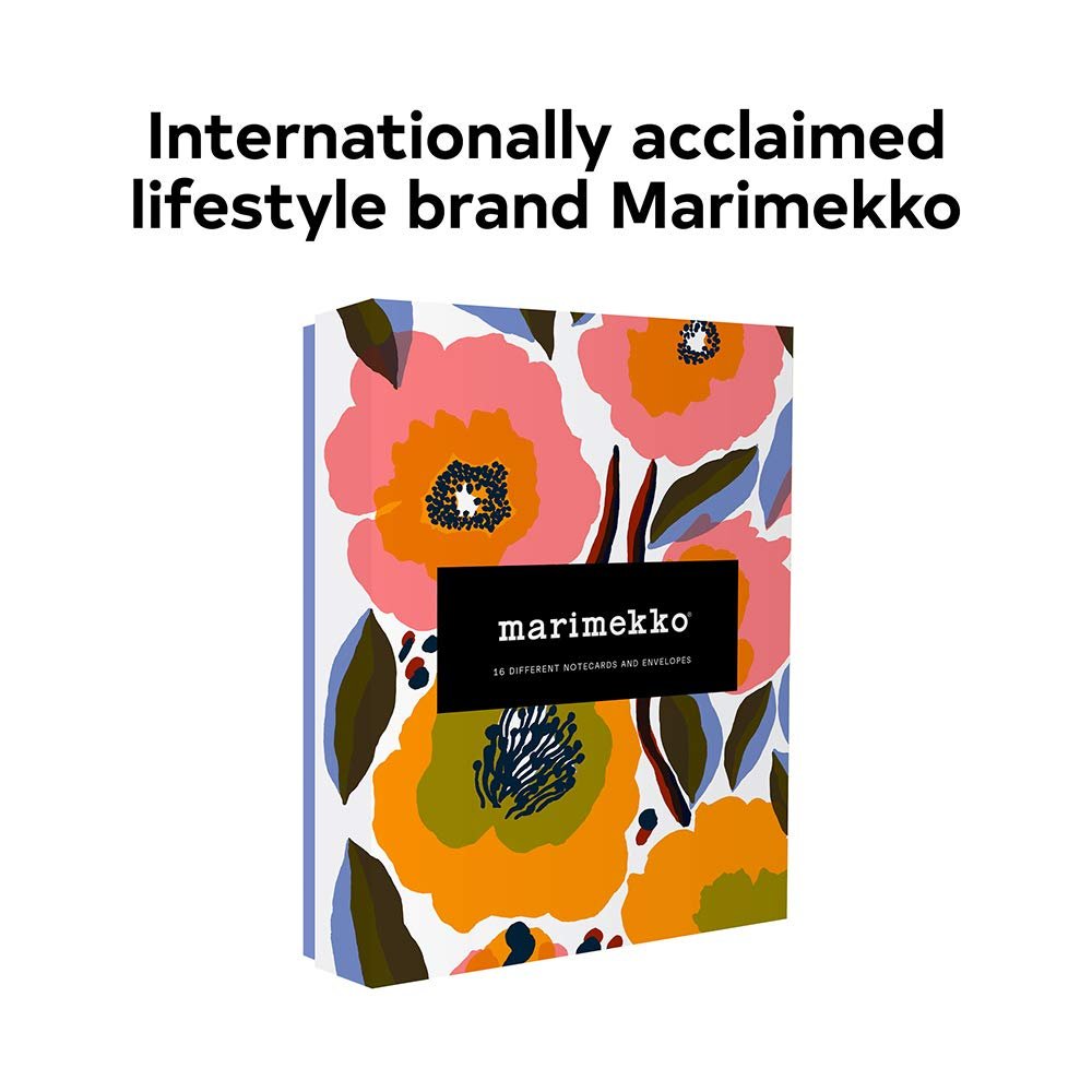 Marimekko Kukka Notecards: (Greeting Cards Featuring Scandinavian Design, Colorful Lifestyle Floral Stationery Collection)