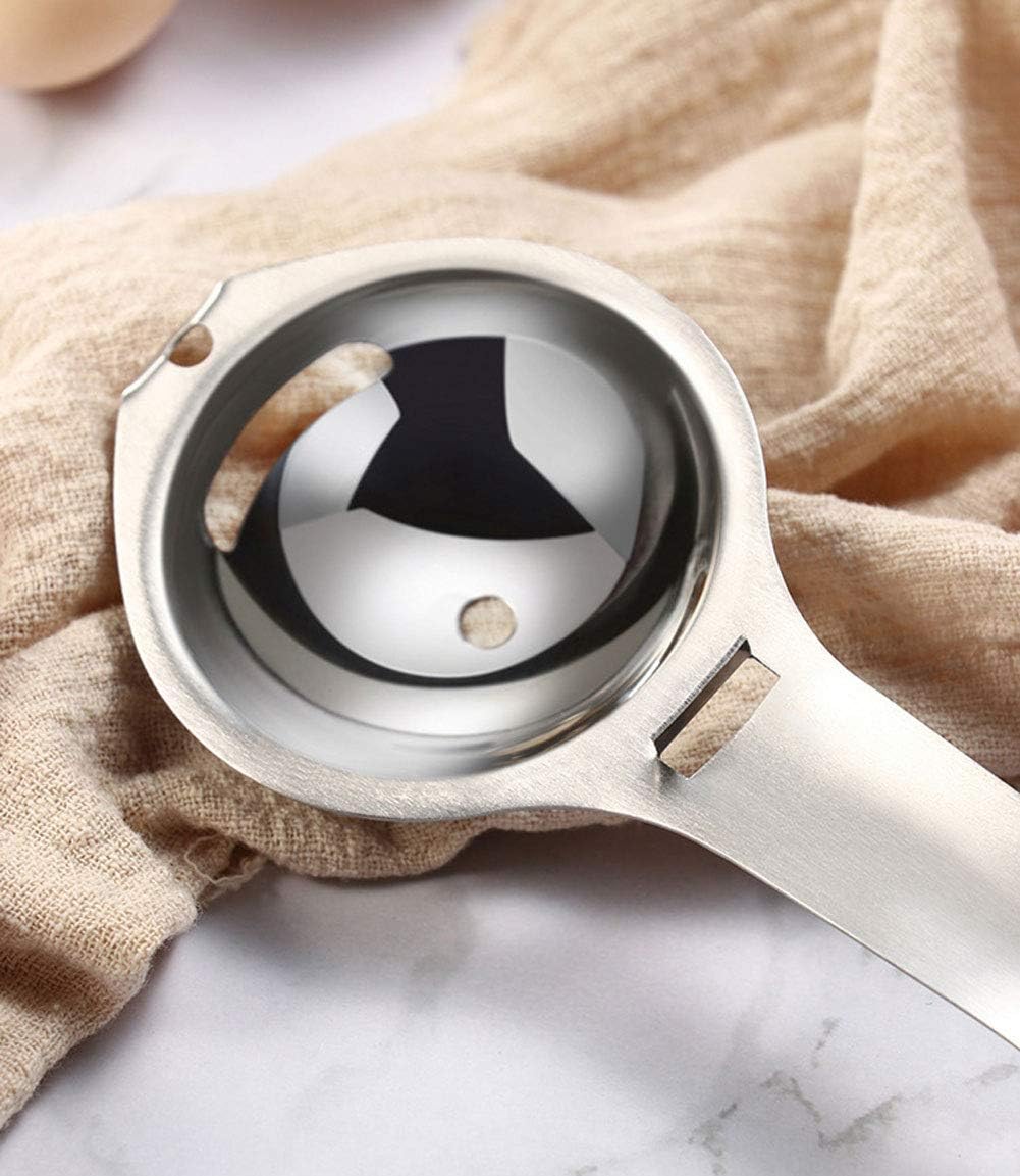 Stainless Steel Egg White Yolk Separator,Food-grade Safety Material Egg Divider Egg Yolk Separator Spoon Kitchen Tool,baking gadgets, egg extractor