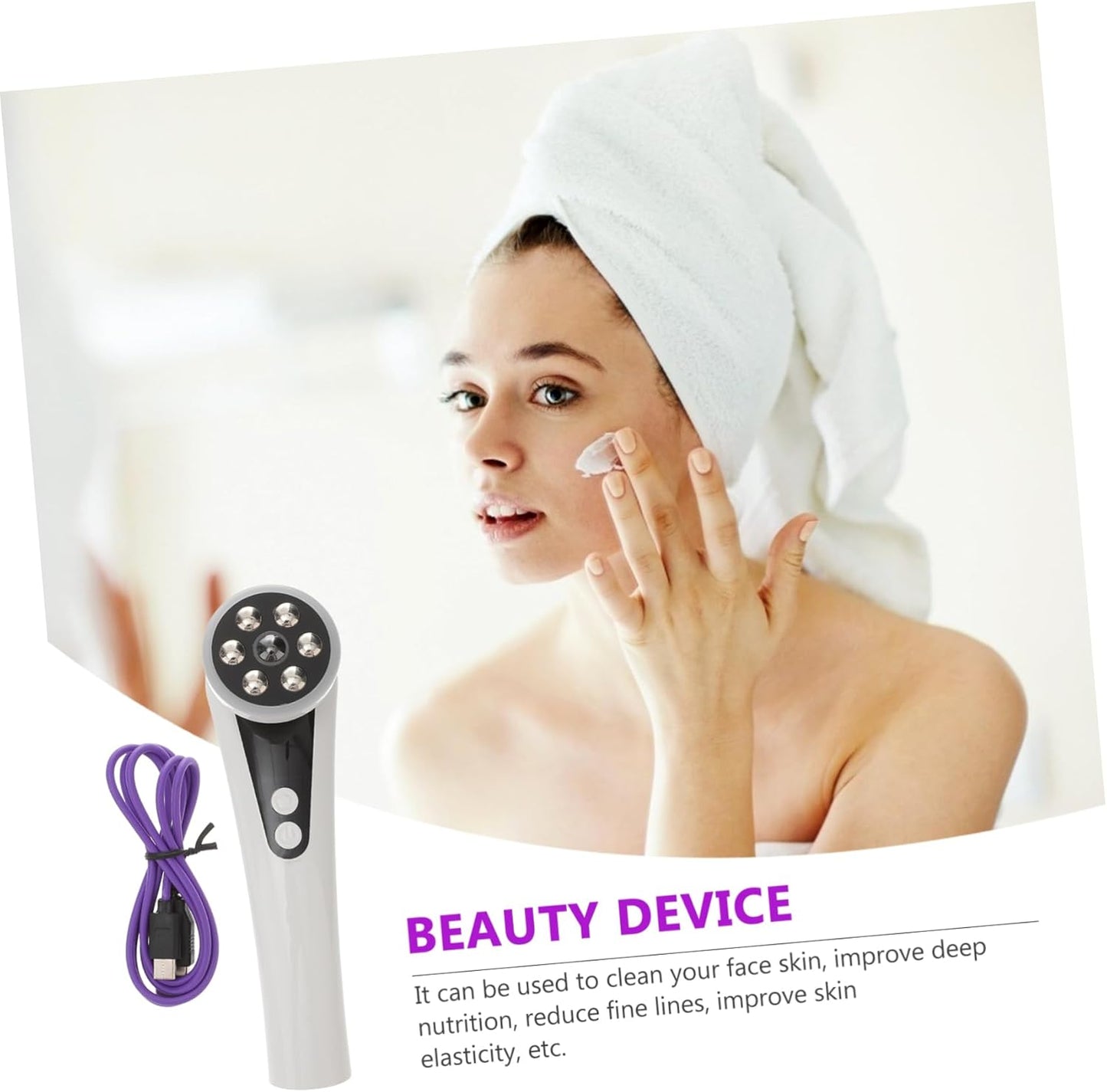 FOMIYES Facial Device for Skin Care Portable Tool for Deep Cleansing Skin Refreshing and Elasticity Boosting Enjoy Spa Like Treatment