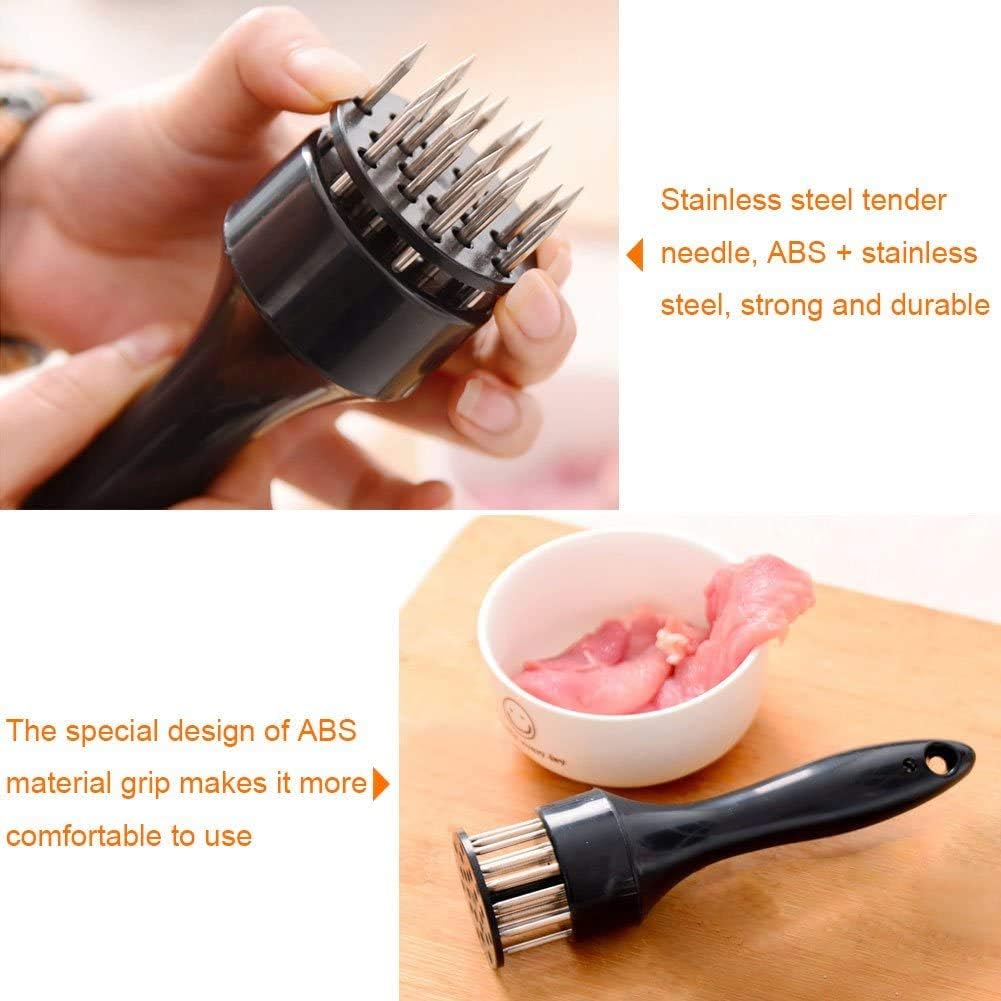 Meat Tenderiser Tool Stainless Steel Meat Tenderizer Needle Kitchen Cooking Tools for Beef/Veal/Steak/Chicken/Pork/Fish