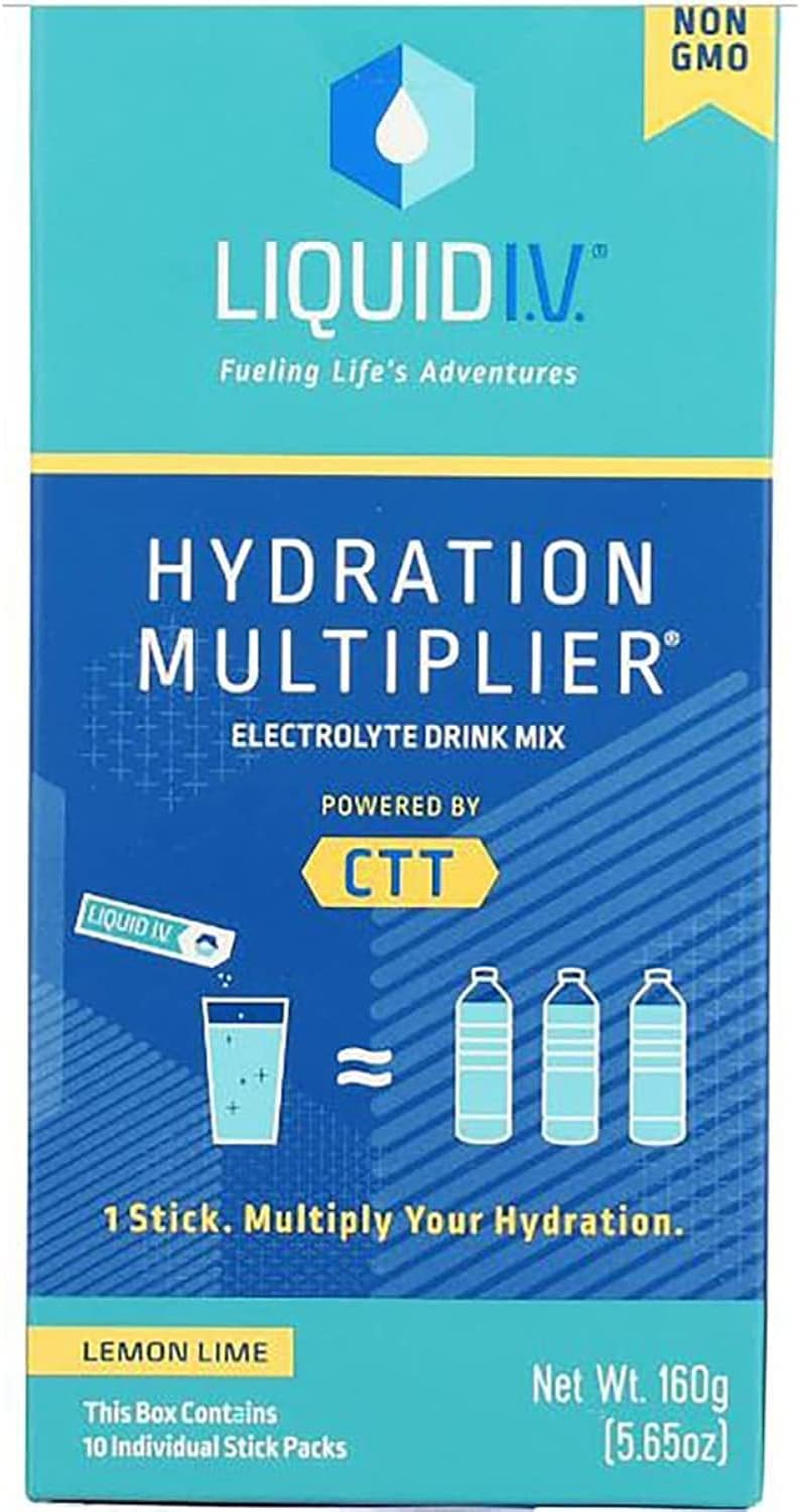 Liquid Iv, Hydration Multiplier Lemon Lime, 0.56 Ounce, 10 Pack