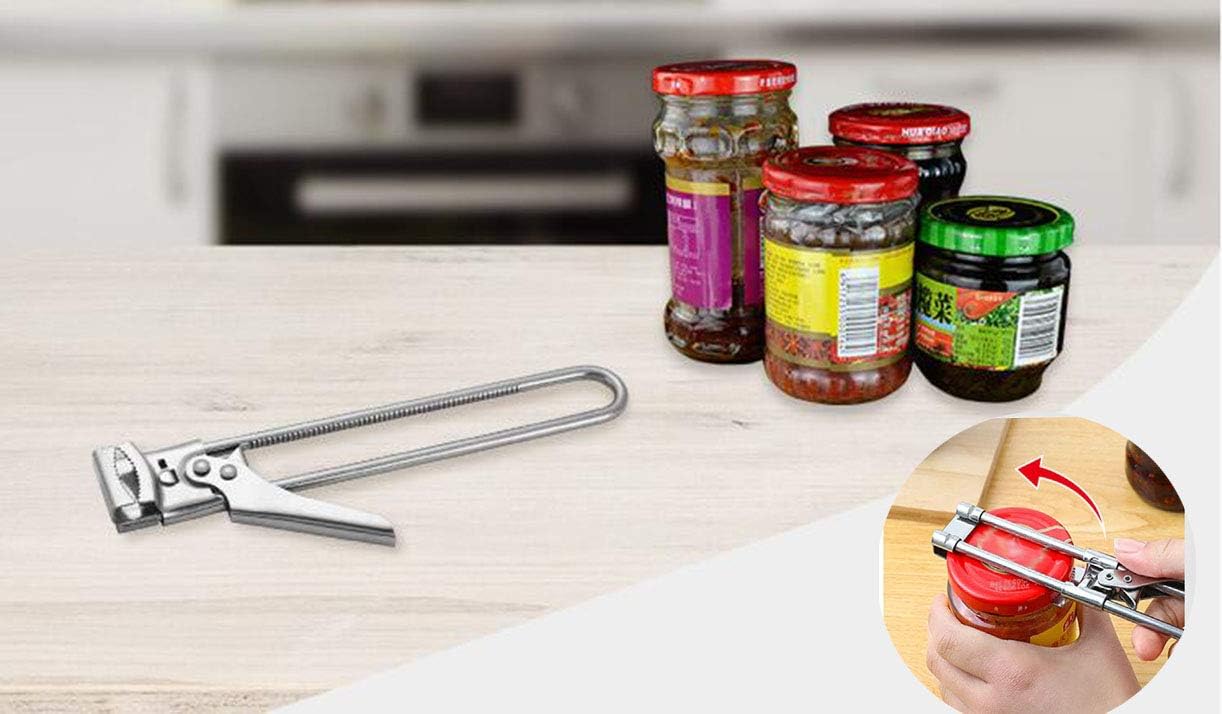 Master Jar & Bottle Opener, Adjustable Multifunctional Stainless Steel Can Opener Jar Lid Gripper, Manual, Kitchen Accessories