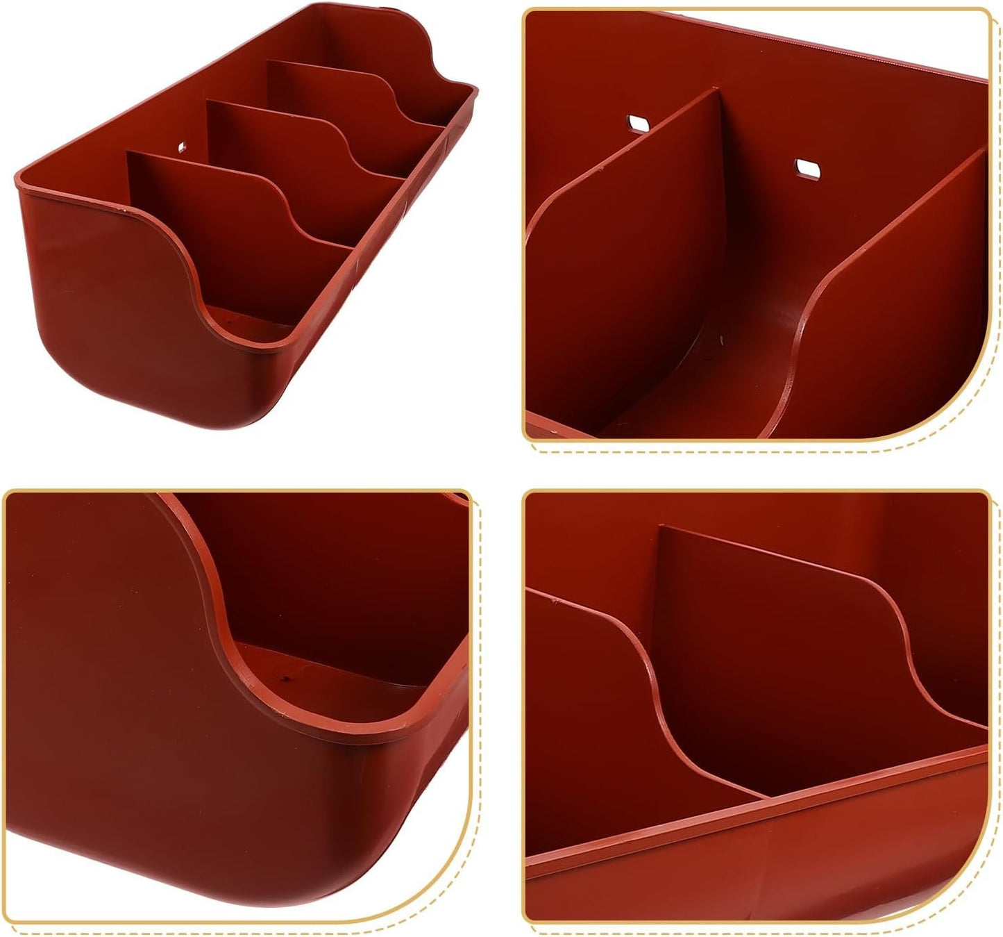 VANZACK Pig Feeding Trough Goat Toy Livestock Food Feeder Trough Horse Feed Storage Drinking Fountain Chicken Drinker Animal