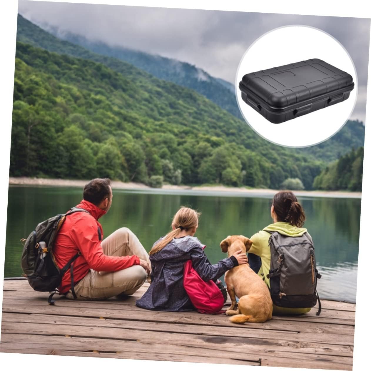 SHINEOFI Outdoor Survival Box Shockproof Storage Case for Camping and Hiking Portable