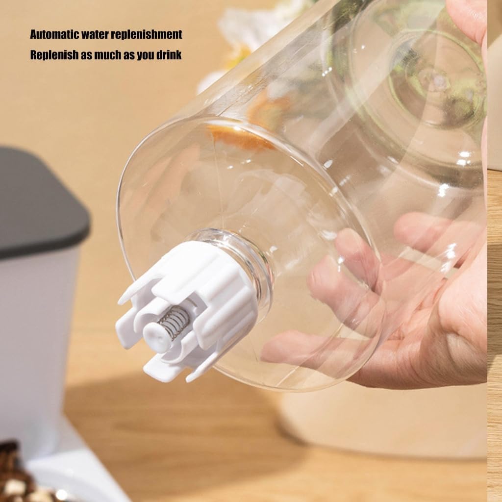 Alimentatore per alimenti di grande capacità 2 in 1 Dispenser d'acqua e ciotola per cibo per cani di piccola taglia Alimentatore automatico per irrigazione quotidiana alimentazione