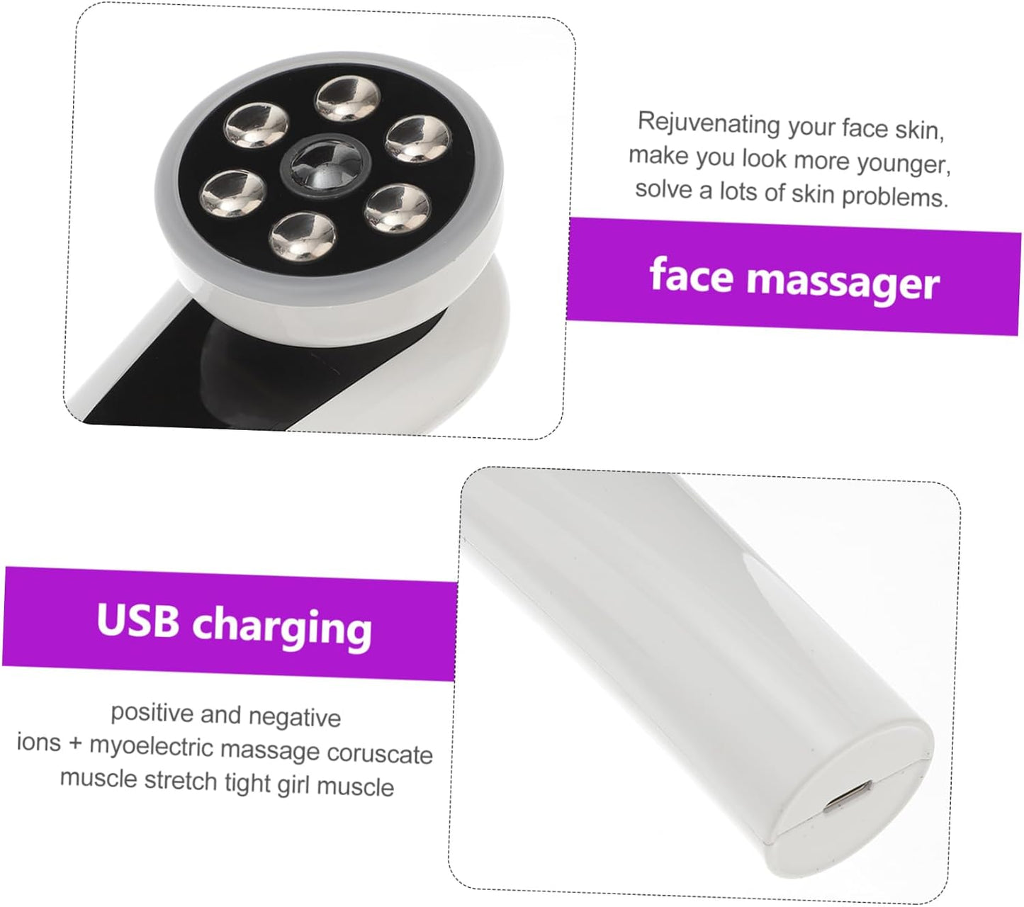 OATIPHO Facial Tool Portable Skin Care Device for Home Use Enhance Elasticity Brightness present for Skin Texture Rejuvenate