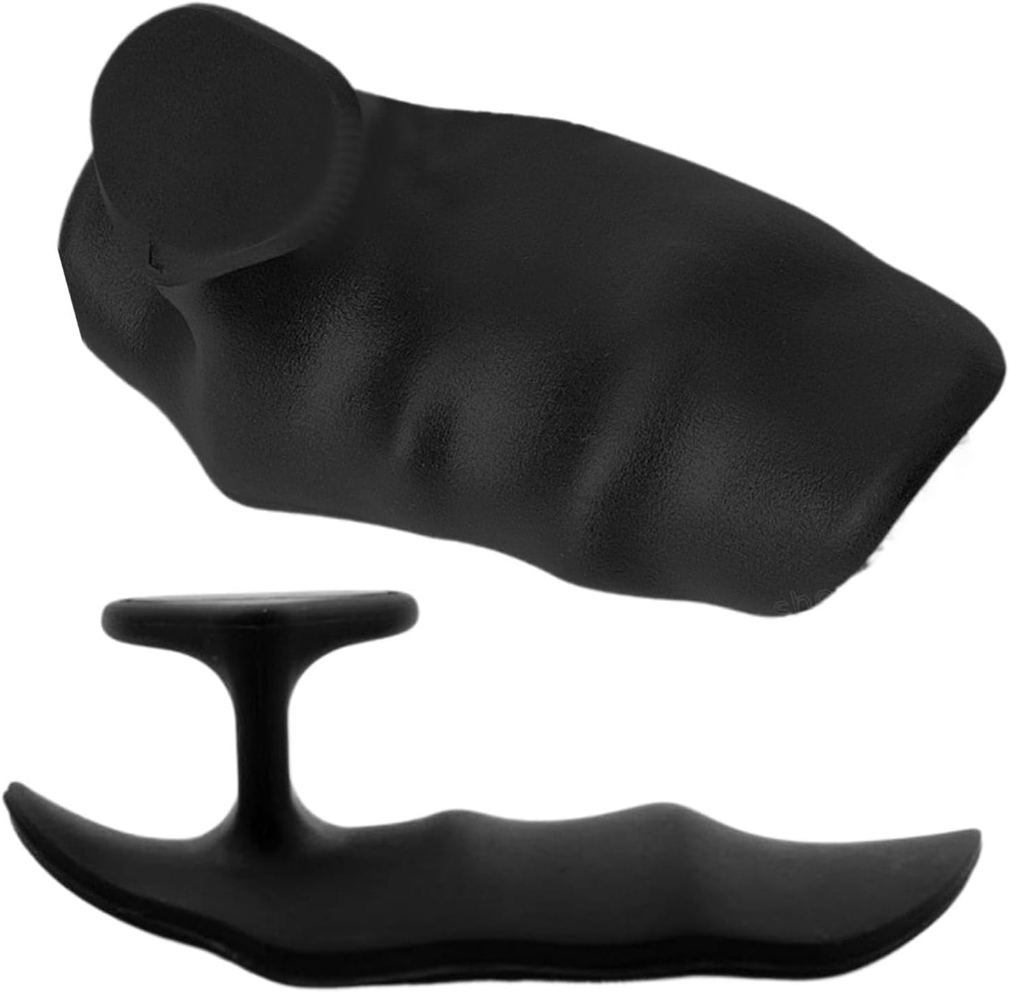 Mens Weight Lifting Grips, Silicone Non Slip Gloves, Gym Hand Support, Dumbbell Gripper with Wrist Wraps, Workout Accessories, Exercise Gear for Men and Women, Black