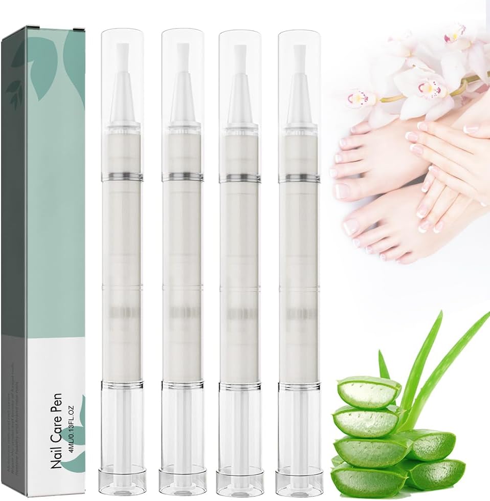 HIULLEN Nail Care Pen, 4 Pieces Nail Care Routine Nail Care Tool for Nail Care and Toenails