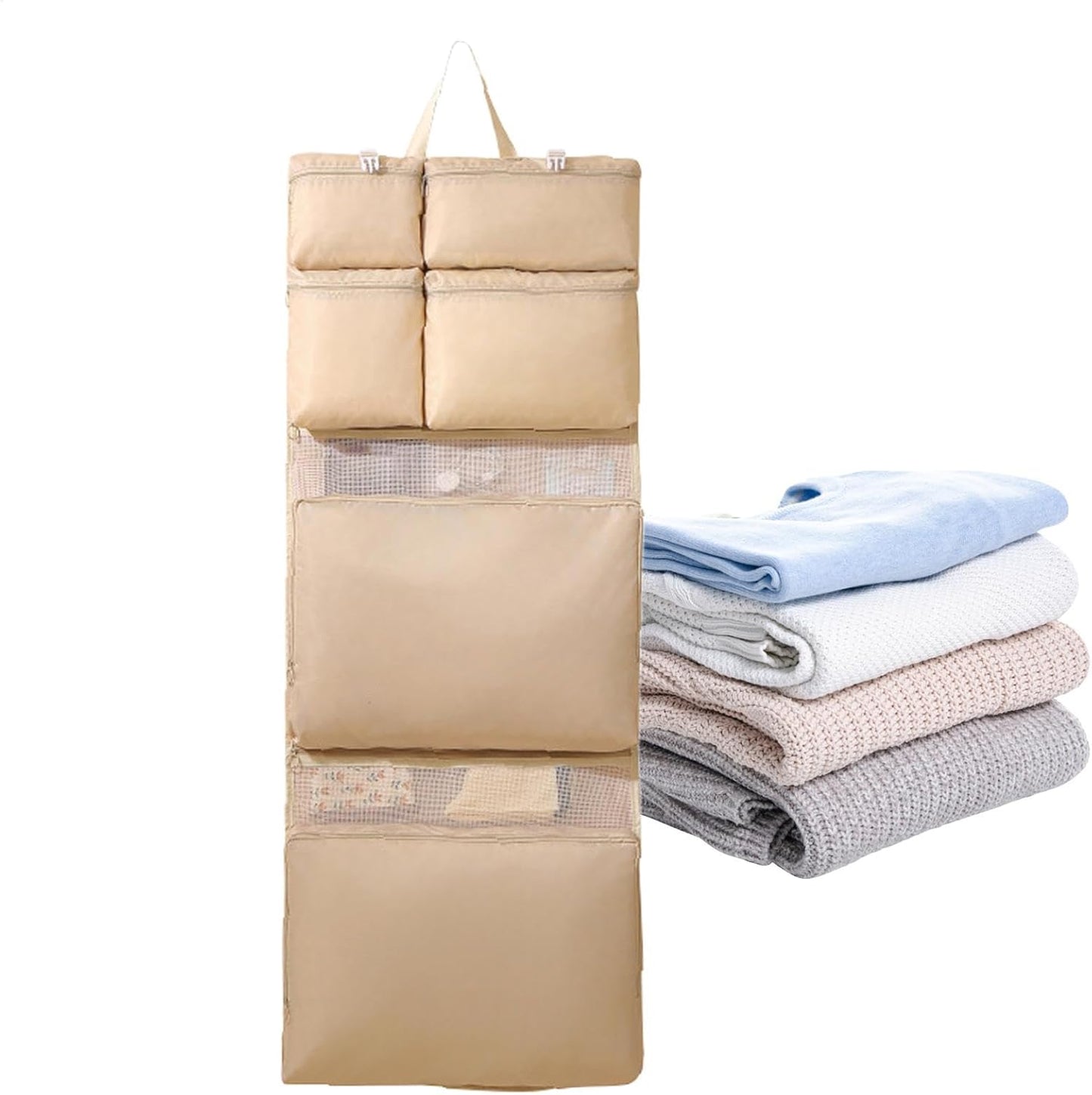 Travel Clothing Bag, Luggage Organizer Bag, Wall Mount Organizer, Travel Packing Bags, Multifunctional Travel Clothing Storage Bag With Wall Mount Design For Lightweight Packing and Home Organization