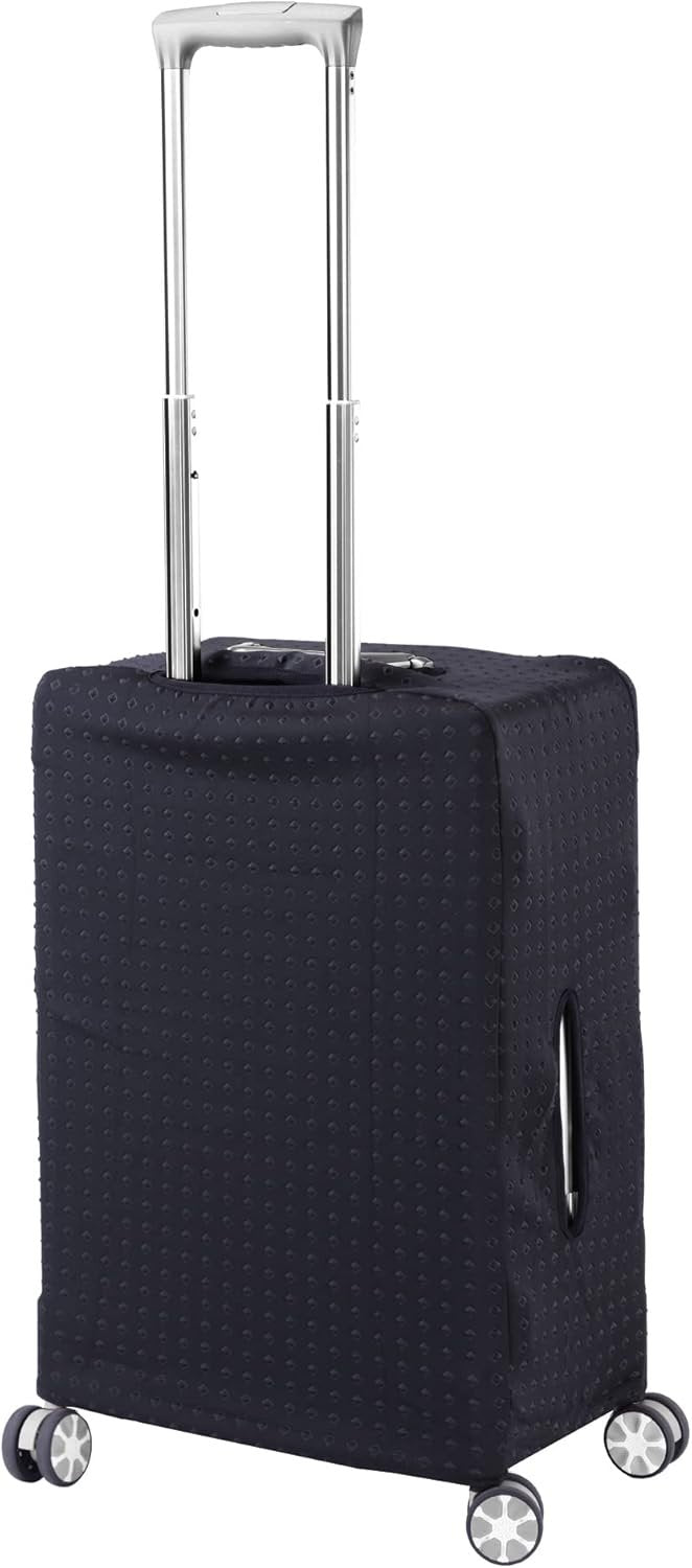 LEAFOREST Spandex Elastic Water Resistant Protective Travel Suitcase Cover Fits 19-32 Inch, Black, M, Dress Up