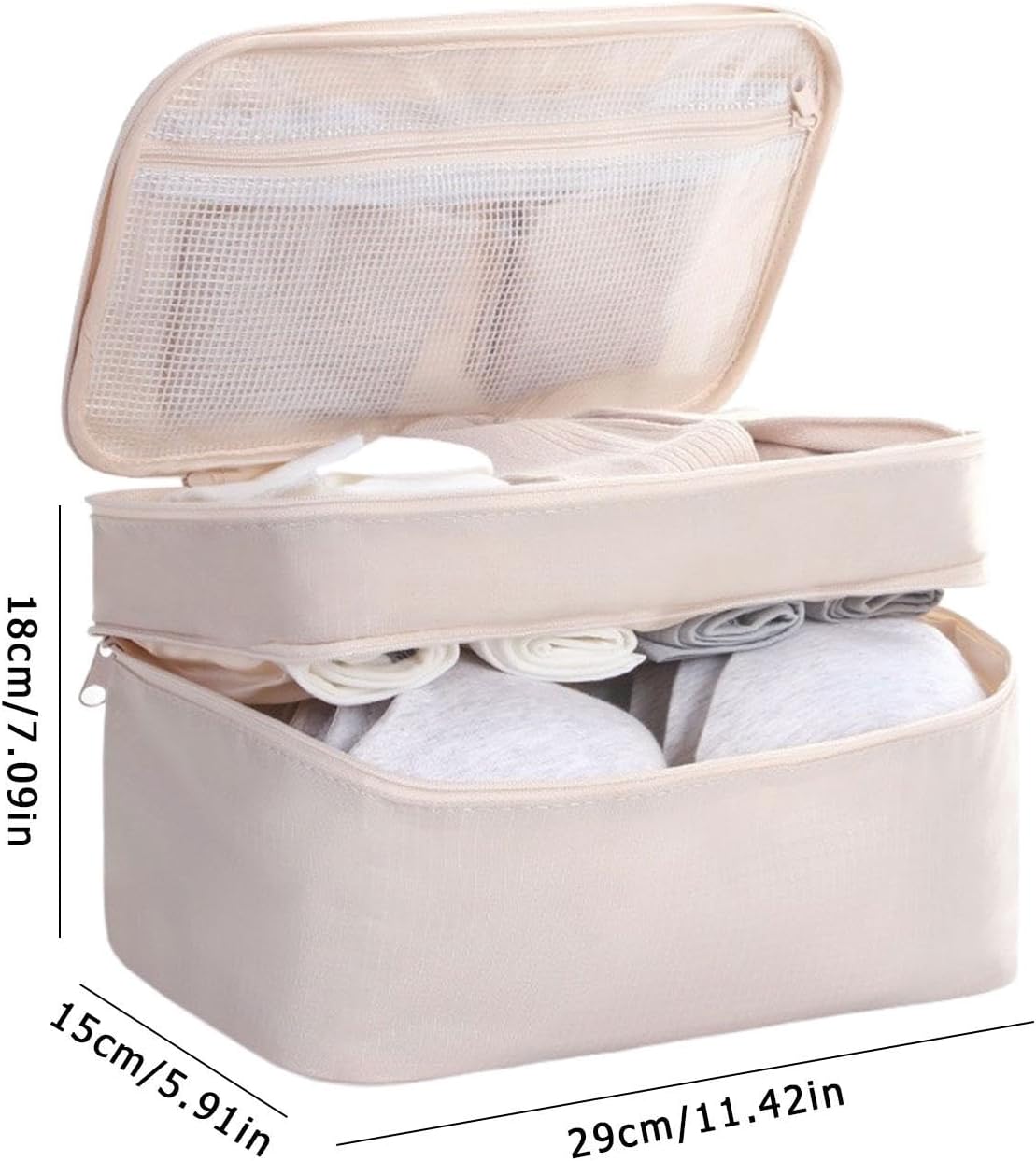 Undergarment Travel Bag - Lingerie Packing Bag, Underwear Organizer | Folding Travel Storage Pouch, Multifunctional Clothes Bag Portable, Compact Garment Holder for Suitcase Organization