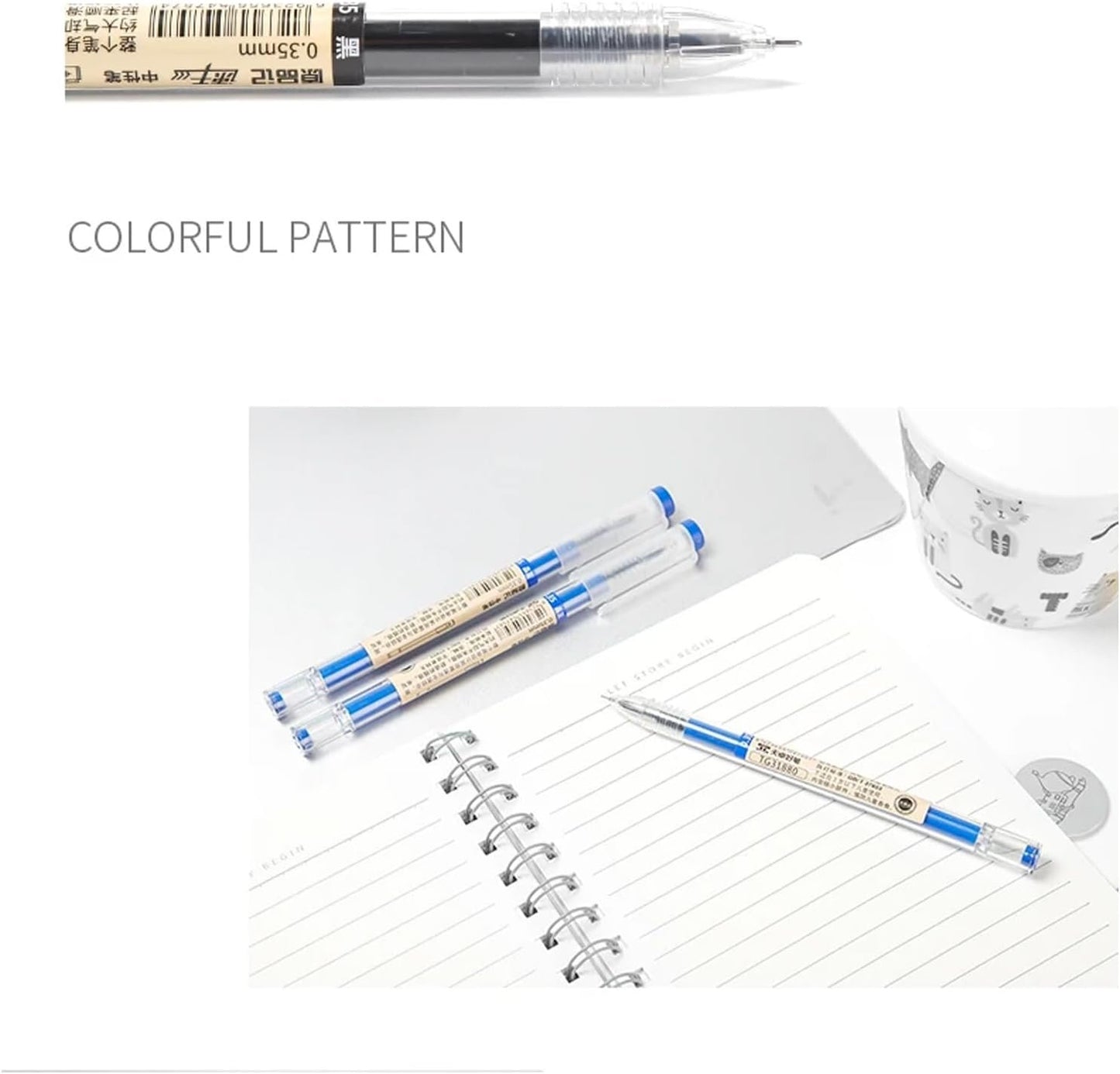 Gel Ink Pen Quick Drying Liquid Ink Pens fine point Japanese Style Pens 0.38 mm Ballpoint Maker Pen School Office student Exam Writing Stationery Supply Technical Pens 12Pcs(4 Black 4Blue 4Red)