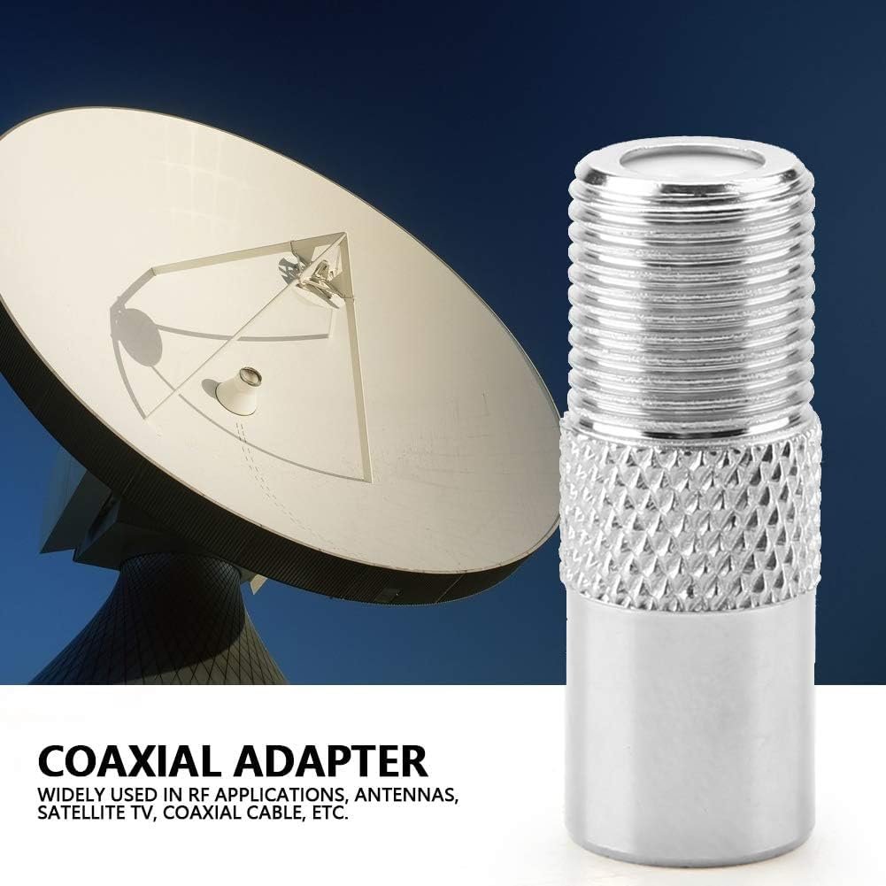 10pcs Female to Male TV Aerial Coaxial Coupler for Antenna and Satellite Cables - T/F Screw Connector Socket to RF Coax Adapter