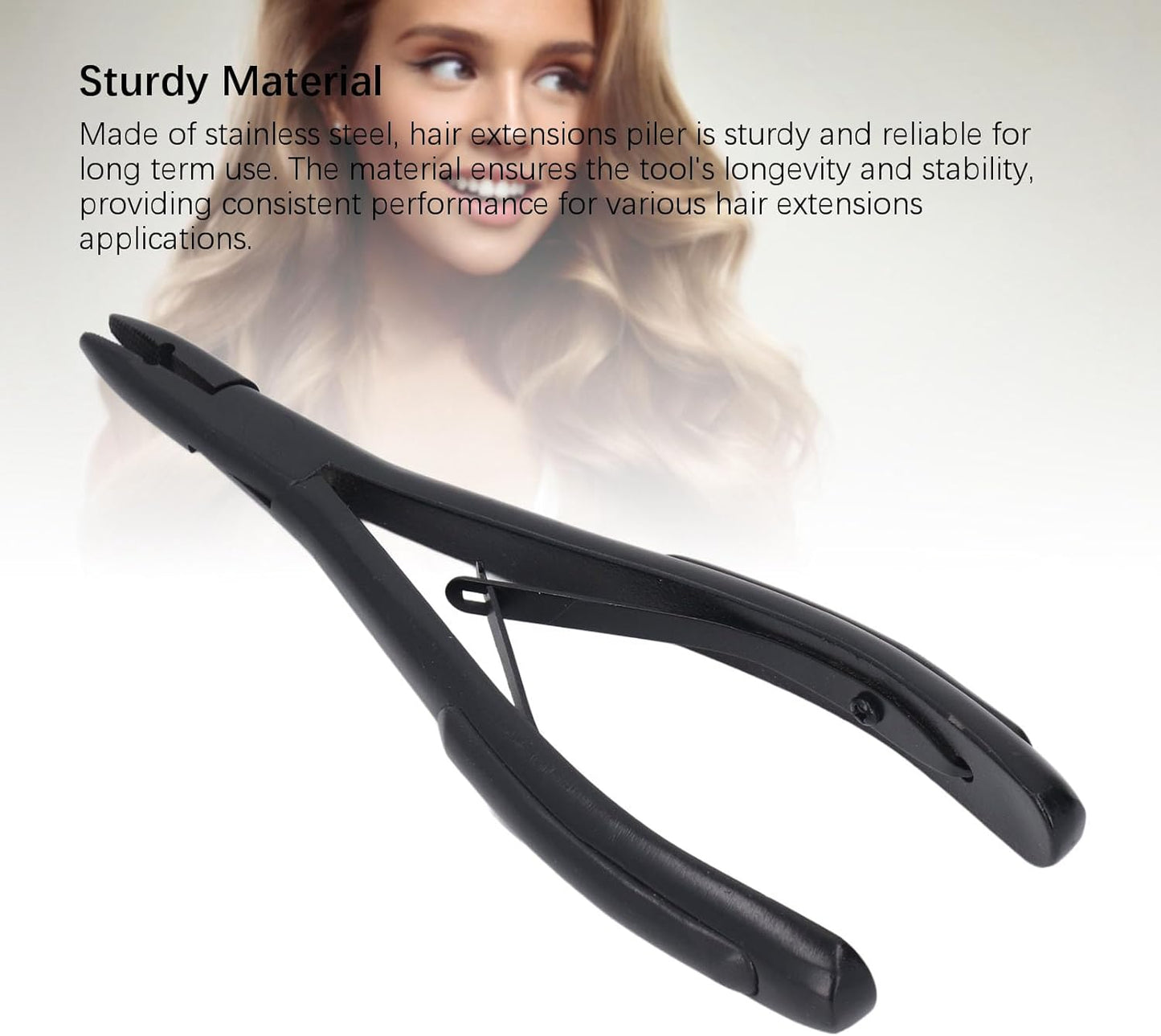 Hair Extension Pliers, Hair Extension Tools, Plier For Micro Nano Ring, Fusion Hair Extensions Plier Stainless Steel Hair Extensions for Micro Links Micro Loops