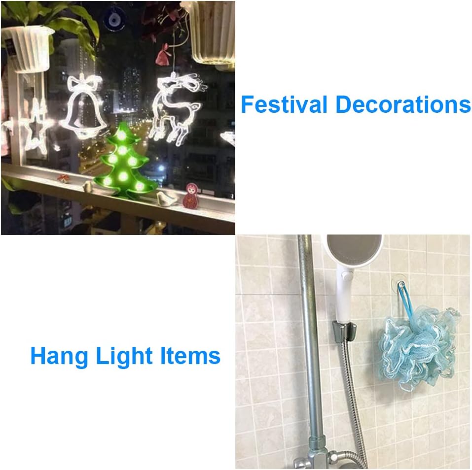 12 Pieces 0.8 inch Mini Clear Suction Cups for Glass, Without Hooks Without Holes, Plastic Sucker Pads for Festival Decoration Home Organization Window Car