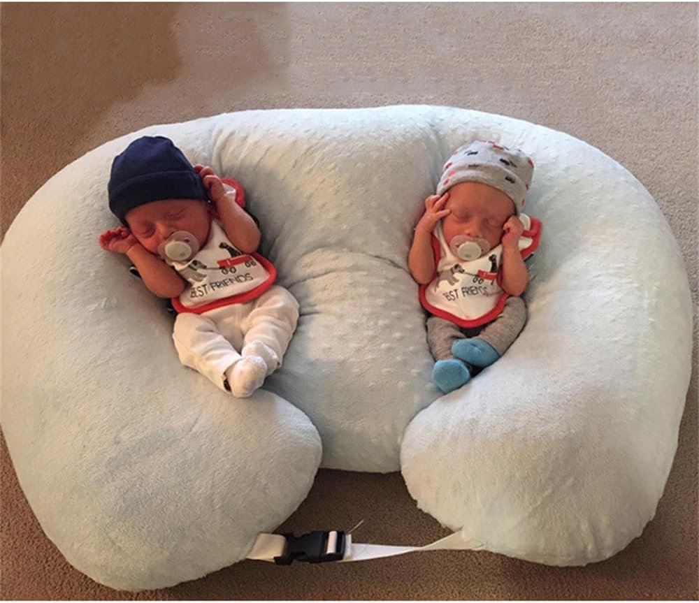 Multifunctional Maternity Breastfeeding Pillow Twins Nursing Support Pillow for Pregnant Women Newborn Feeding Bed Artifact (White)