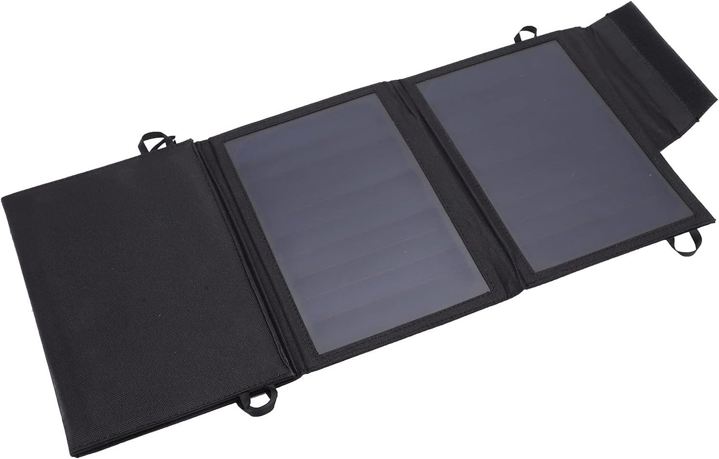 22W Portable Foldable Solar Power Bank Dual USB Charger Hiking Travel Camping