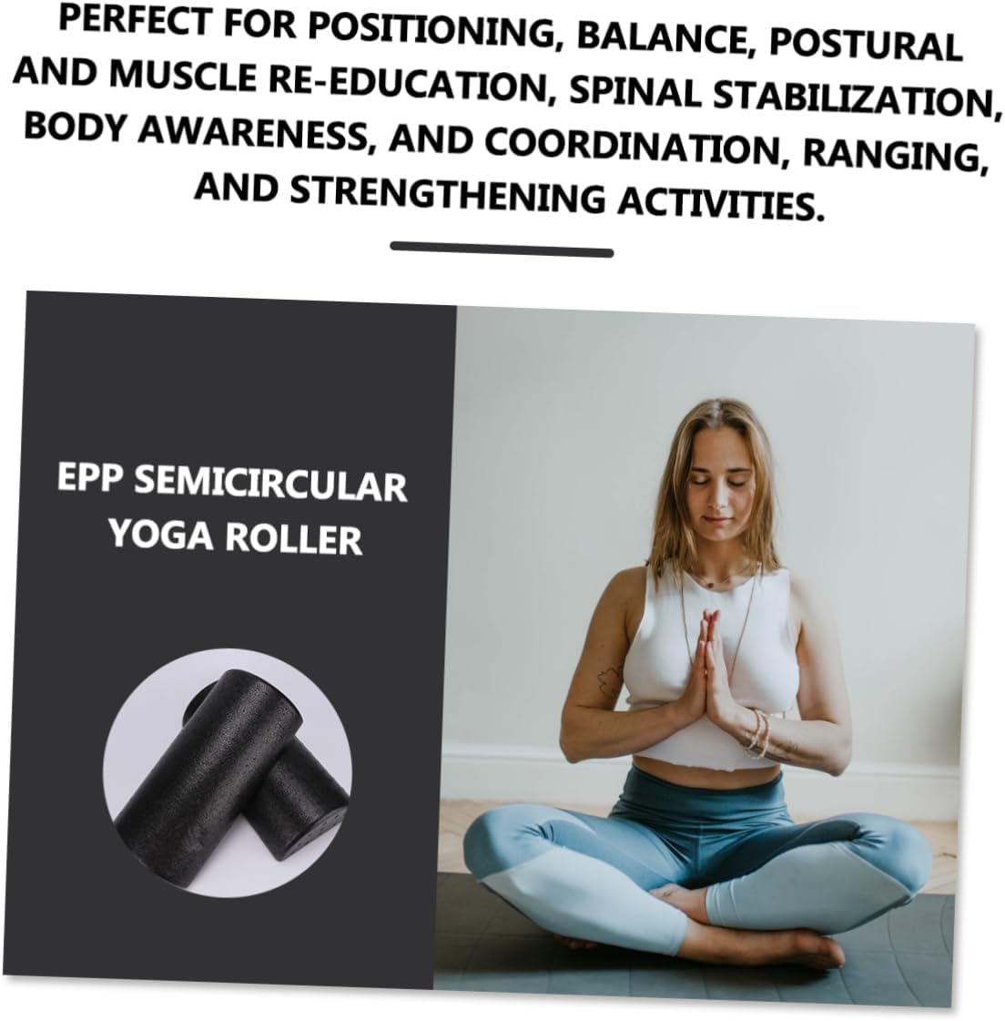 Toyvian 2 Pezzi Roller Yoga Massaggiatore Muscolare per Stretching e Recupero Post Allenamento Accessorio per Rilassamento e Articolare