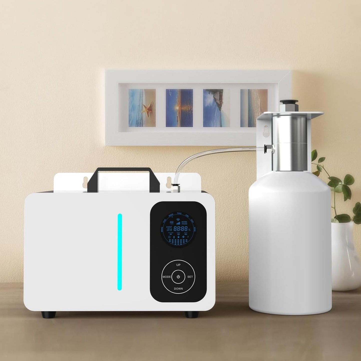 Smart Scent Air Machine, 2000ml Large Area Aromatherapy Diffuser Essential Oil Scent Diffuser with Smart App Control for Hotel Home Spa Office (US Plug 110V)