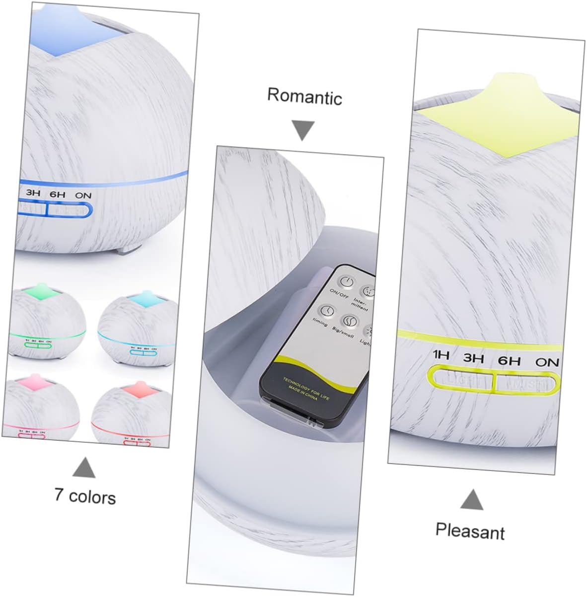 ABOOFAN LED Aromatherapy Humidifier Oil Diffuser with Soothing Colors Ultrasonic Humidifier for Home Office Bedroom Safe Auto Shut Off Intelligent Timer