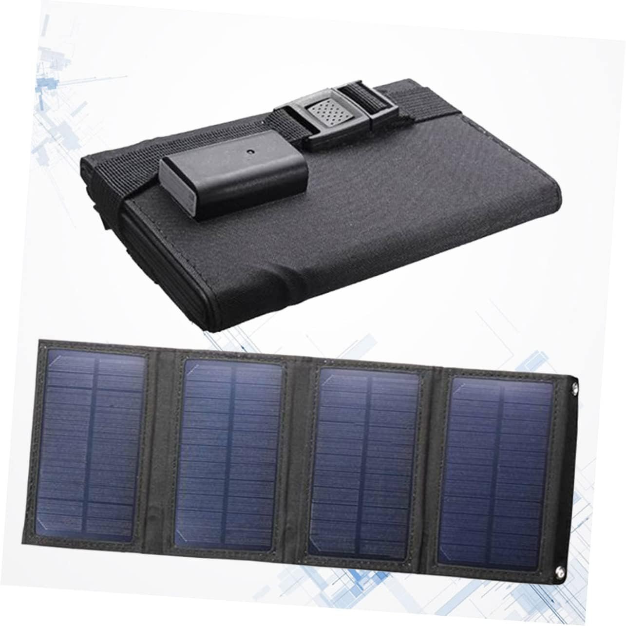 BESPORTBLE Sustainable 10w Solar Panel Charger Waterproof Lightweight Foldable Outdoor Power Bank USB Solar Charger for Mobile Devices for Outdoor Activities