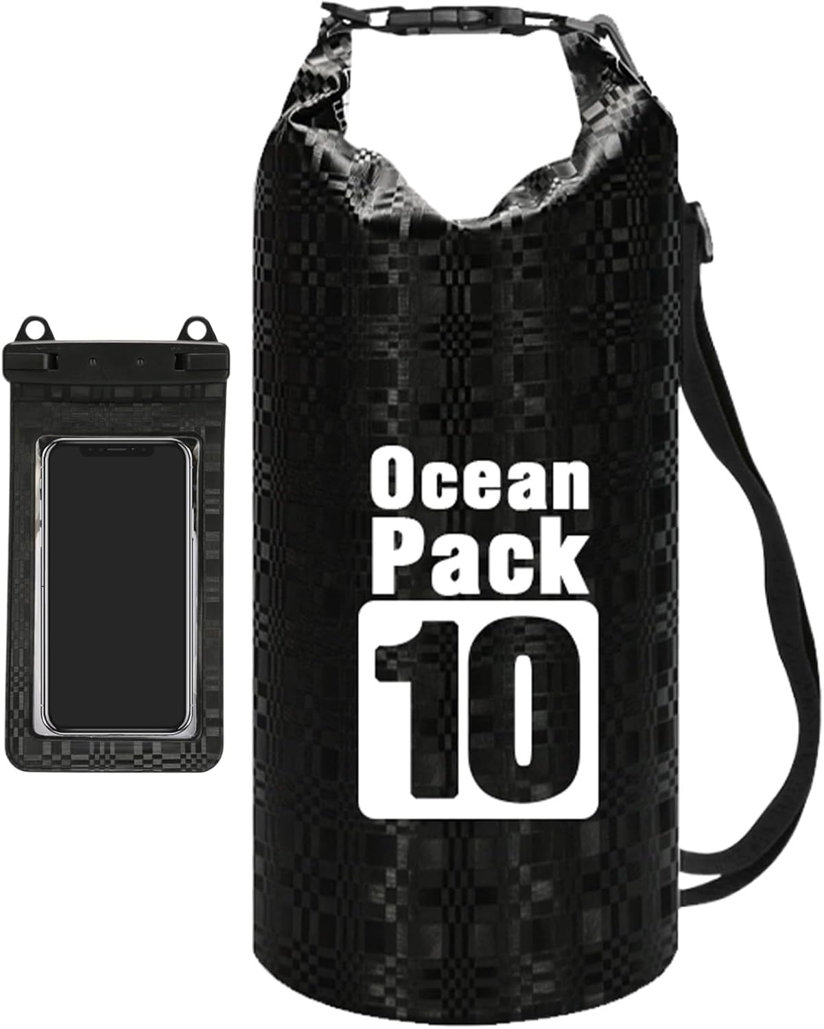 Gitekain Waterproof Bag, Portable Pouch, Lightweight Roll Top Storage Backpack, Ideal for Beach, Camping, Commuting, Shopping, Outdoor Travel and Adventures 16.14x7.68x0.2 Inch