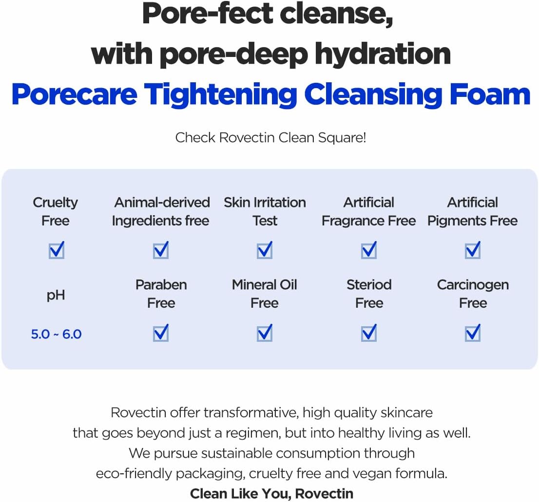 Rovectin Clean Green Papaya Pore Cleansing Foam 150 ml