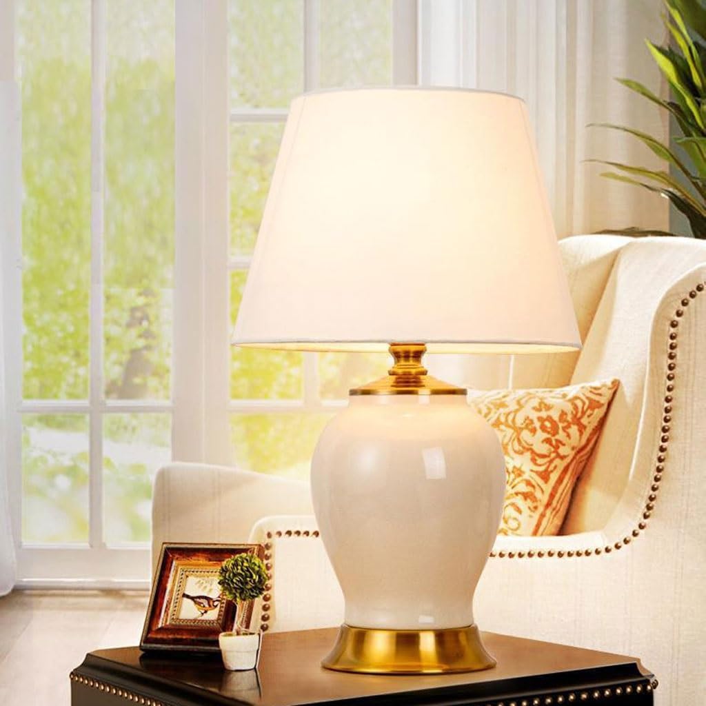 lamp Bed Lamp Home Nordic Ceramic Lamp Hotel Decoration Table Lamp Night Light Ambience Lamp Bedroom Bedside Study Reading Lamp Living Room Lamp lamp