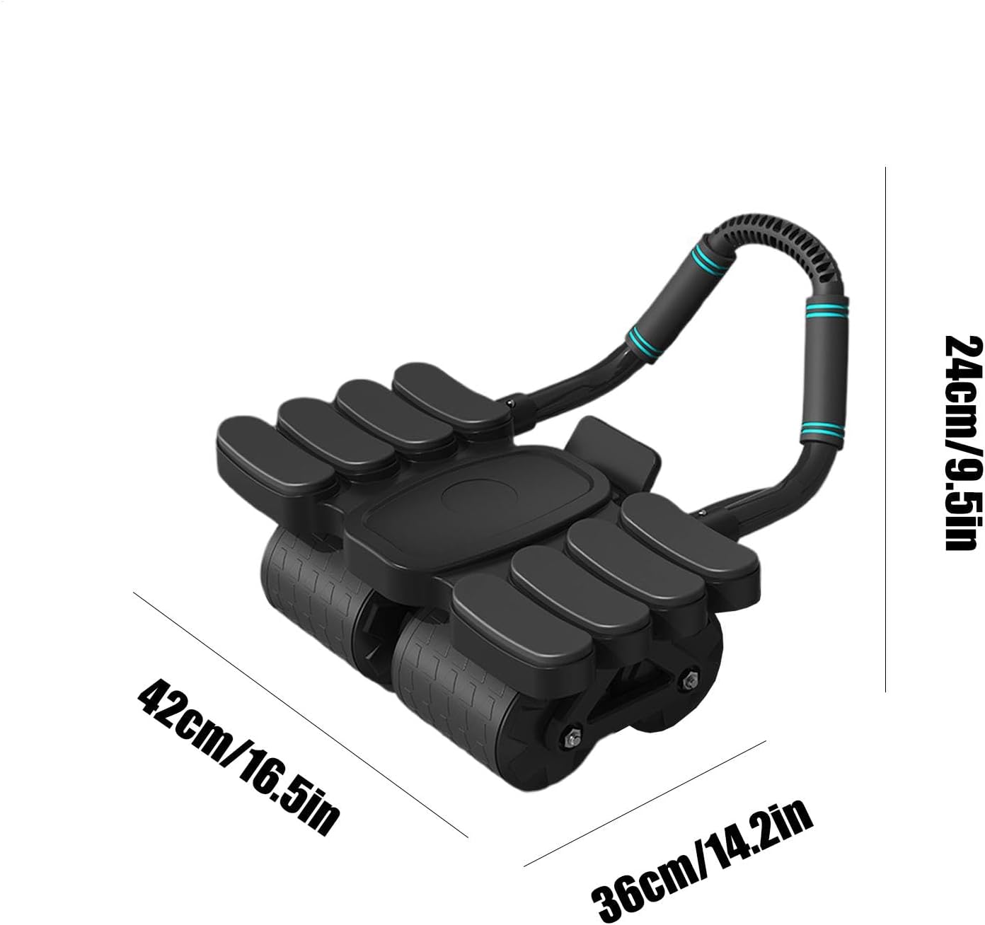 Abs Roller, Gym Equipment Ab Trainer, Built In Elbow Support, Stable Wide Wheel, Core Strengthening Gear, Compact and Lightweight for Home, Travel, Dorm Workouts