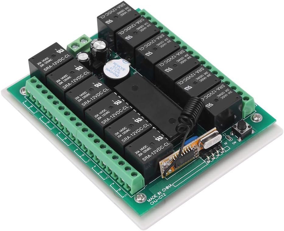 12V Relay 12 Channel RF Remote Control Switch Transmitter & Receiver Control for Home Automation
