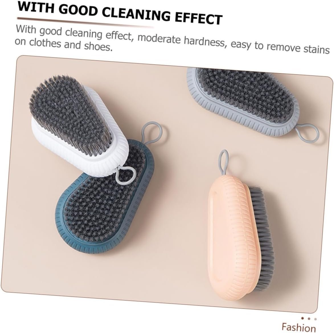 WRITWAA 3sets Laundry Cleaning Essential: Soft-Texture Scrub Brush for Shoes Clothes More 4pcs*3