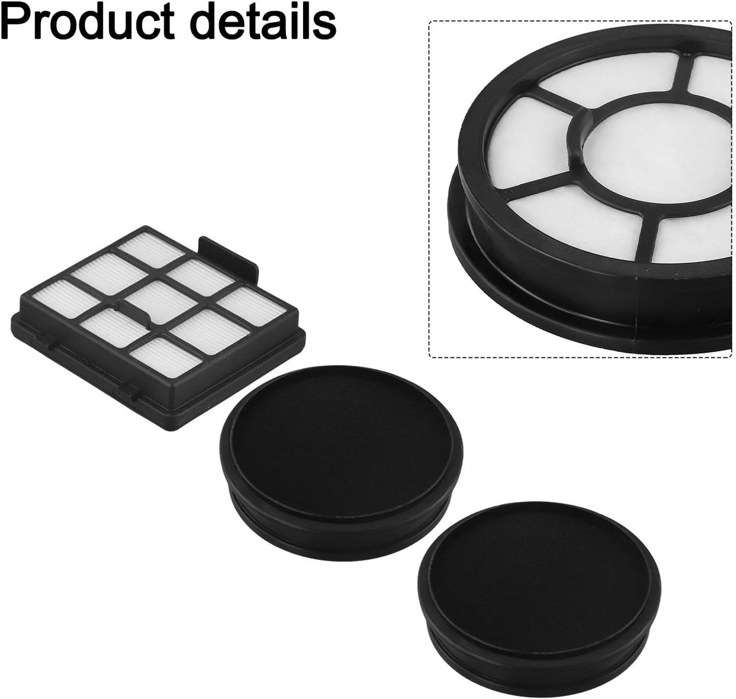 Cleaning Essentials include due filtri per contenitore della polvere e un filtro di scarico compatibile con VCM43B16H, B07C41FMF1