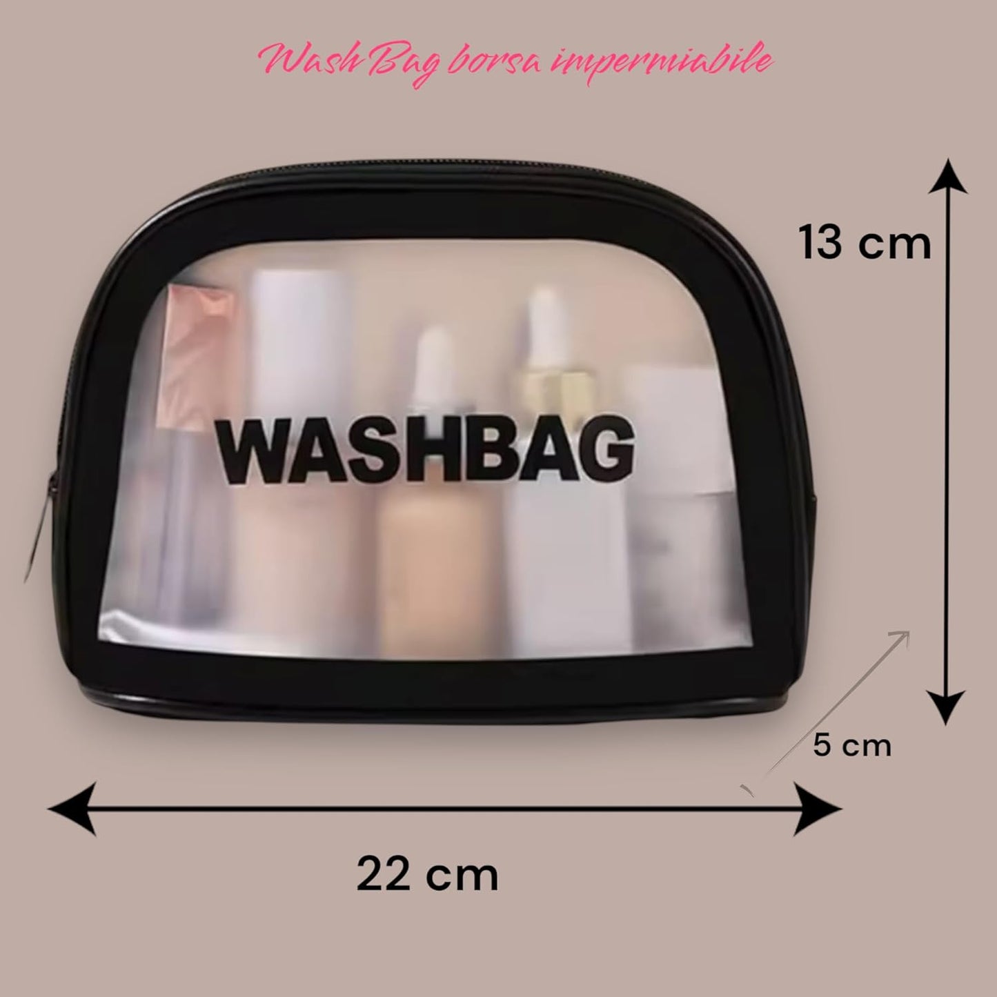 4 Washbag Bags 4 Colours Makeup Bags Travel Organizer Home Office School, 4 Color Light Blue White Pink And Black, Beauty Bags