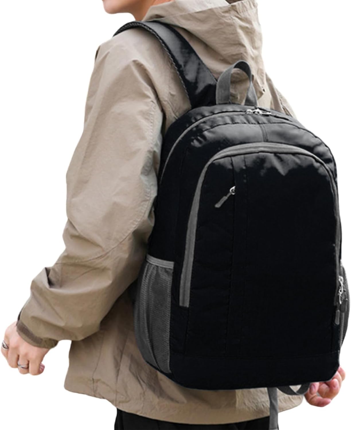 Pzuryhg Daypack Hiking Backpack, Hiking Bag Foldable Backpack, Large, Polyester, 30L Waterproof Lightweight Bags, Outdoor Gear for Men, Women, Camping, Cycling, Sports, 30 x 15 x 46 cm