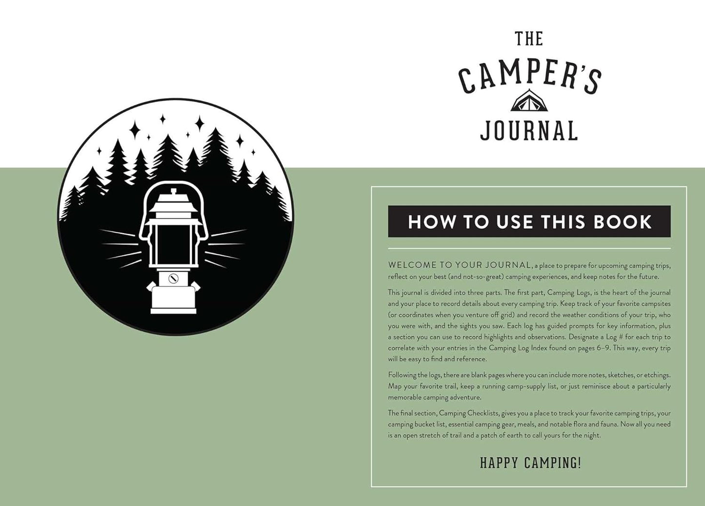 The Camper's Journal (Outdoor Journal; Camping Log Book; Travel Diary)